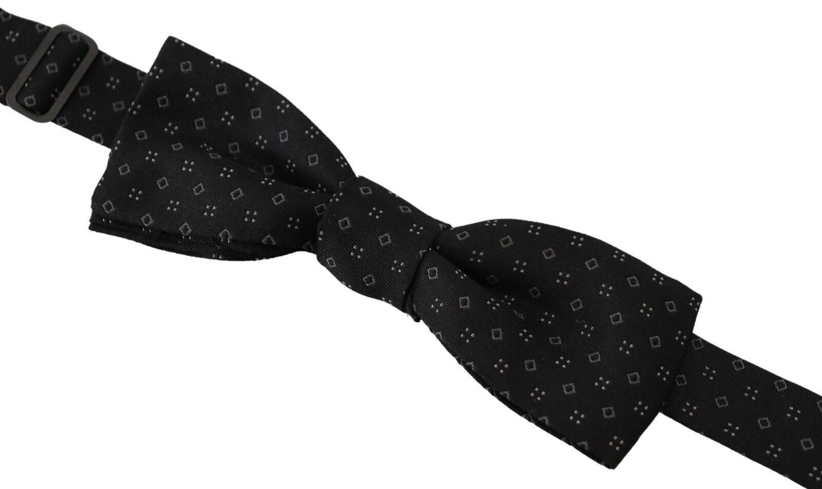Dolce & Gabbana Elegant Silk Black Bow Tie for Men's Men Size ONE SIZE - 3 Thumbnail