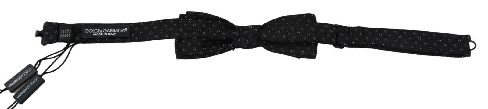 Dolce & Gabbana Elegant Silk Black Bow Tie for Men's Men Size ONE SIZE - 2 Thumbnail