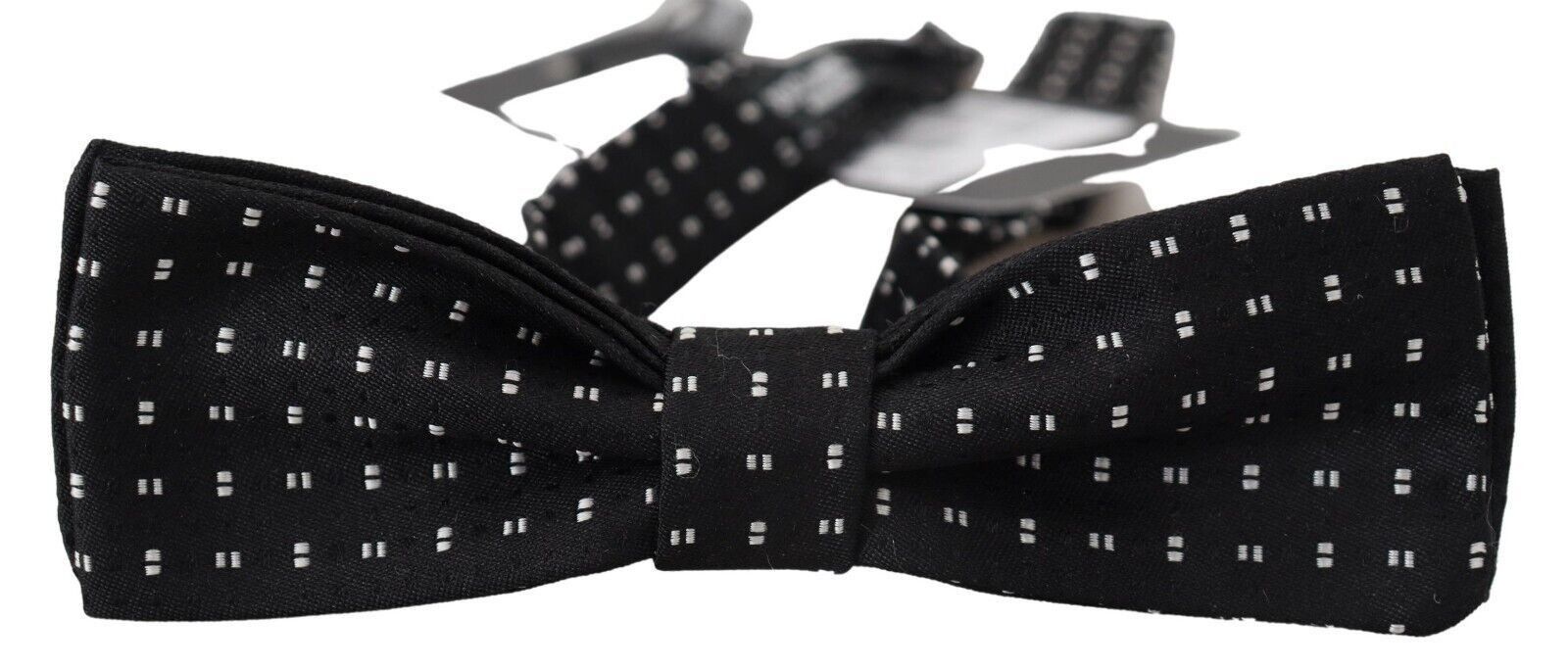Dolce & Gabbana Elegant Black Silk Bow Men's Tie Size ONE SIZE - 2 Thumbnail
