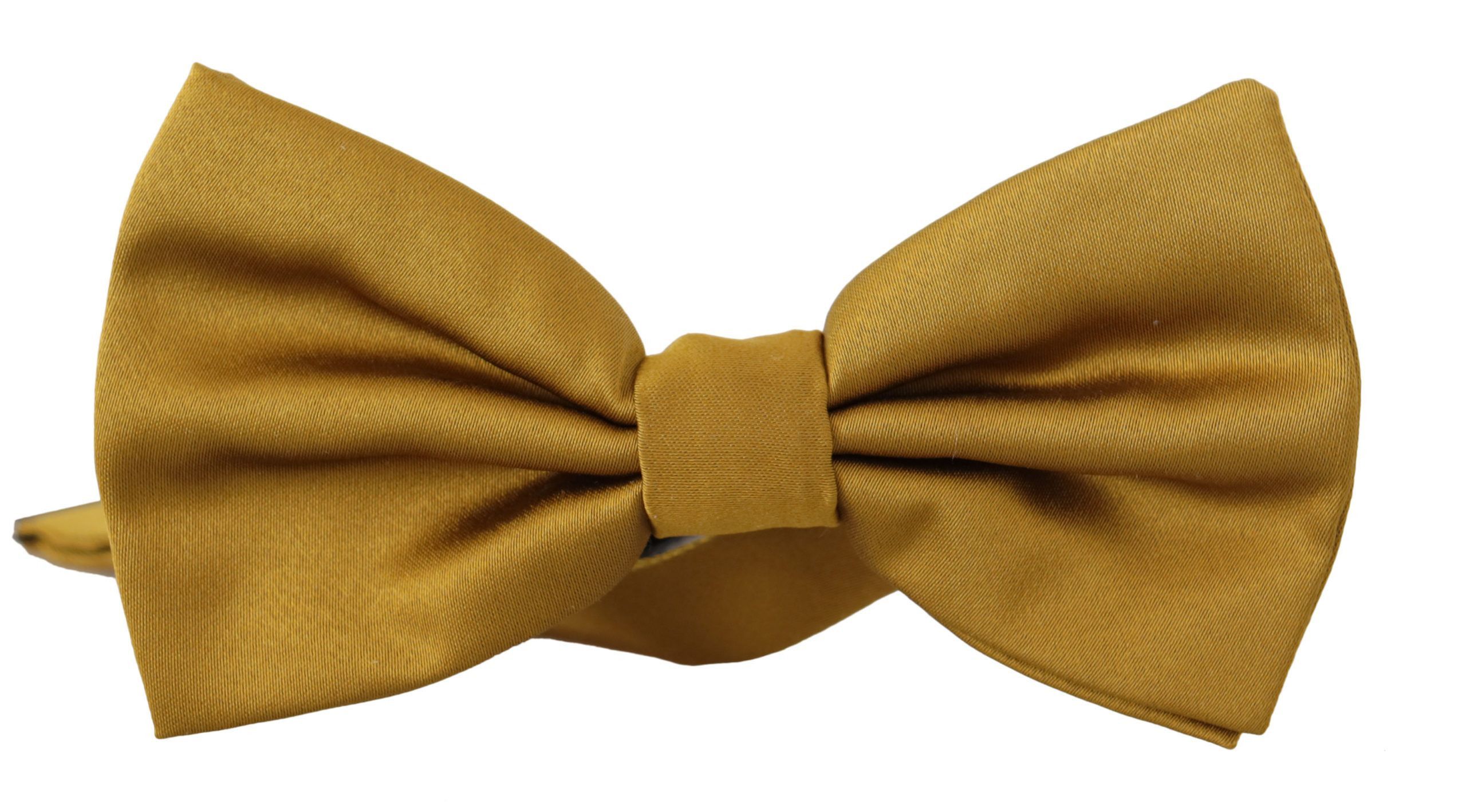 Dolce & Gabbana Elegant Mustard Silk Bow Men's Tie Size ONE SIZE - 3 Thumbnail