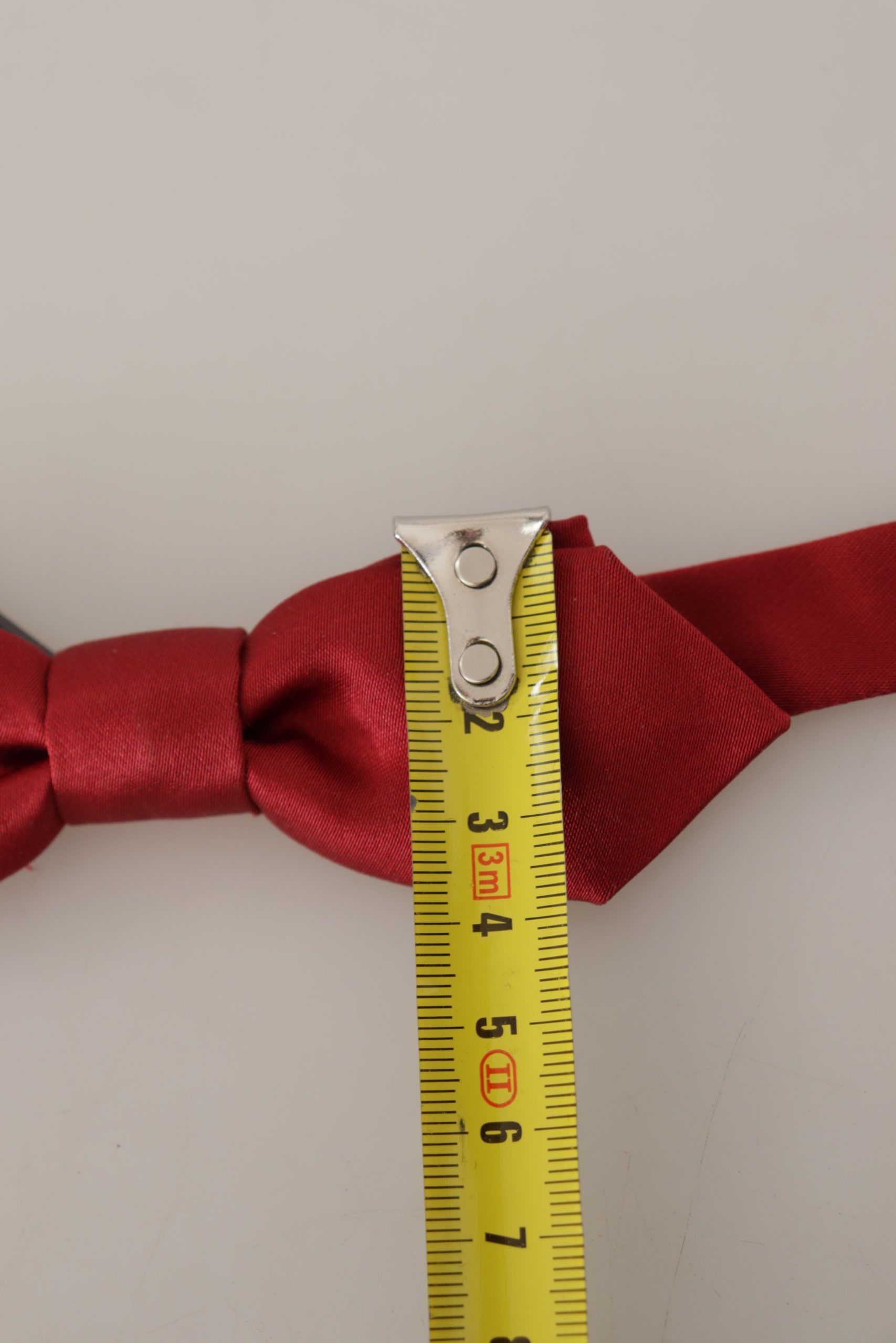 Dolce & Gabbana Elegant Red Silk Bow Men's Tie Size ONE SIZE - 5 Thumbnail