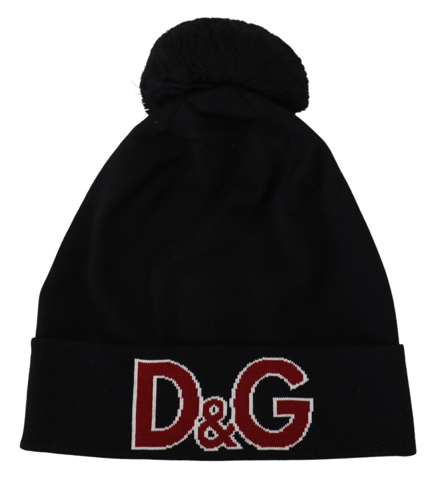 Dolce & Gabbana Elegant Black Virgin Wool Women's Beanie Size ONE SIZE - 4 Thumbnail
