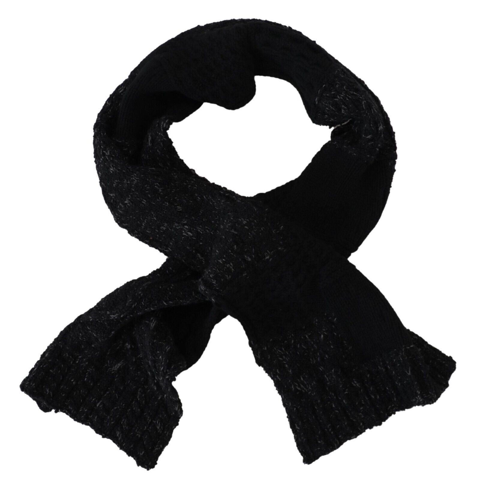 Dolce & Gabbana Elite Black Wool Blend Men's Men's Scarf Size ONE SIZE - 3 Thumbnail