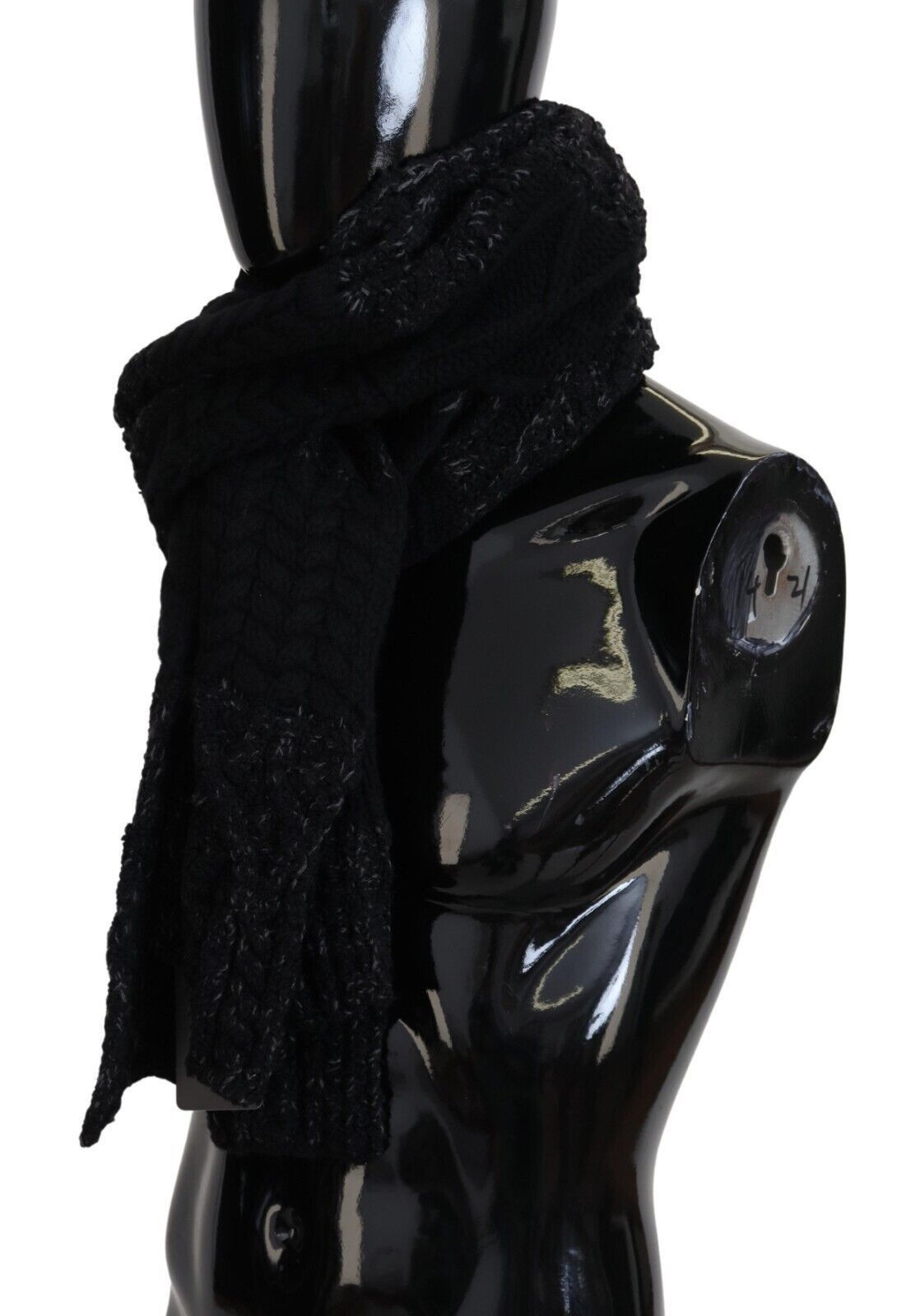 Dolce & Gabbana Elite Black Wool Blend Men's Men's Scarf Size ONE SIZE - 2 Thumbnail