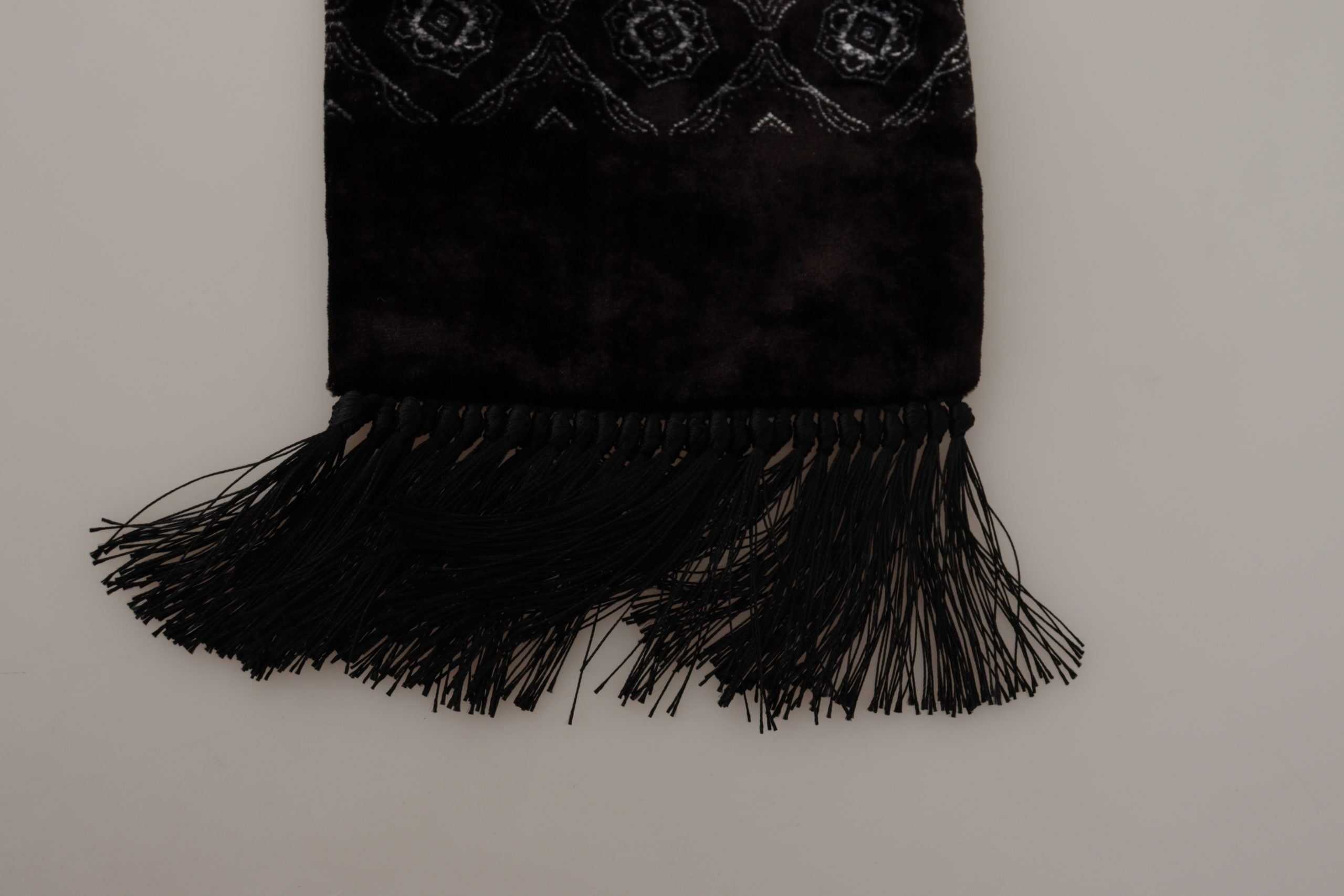 Dolce & Gabbana Luxurious Brown Silk-Blend Men's Men's Scarf Size ONE SIZE - 4 Thumbnail