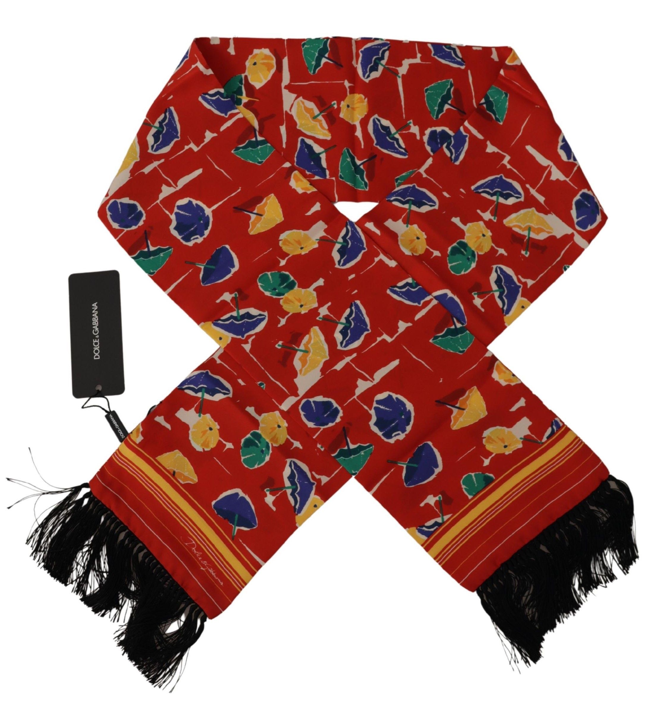 Dolce & Gabbana Elegant Multicolor Silk Men's Men's Scarf Size ONE SIZE - 2 Thumbnail