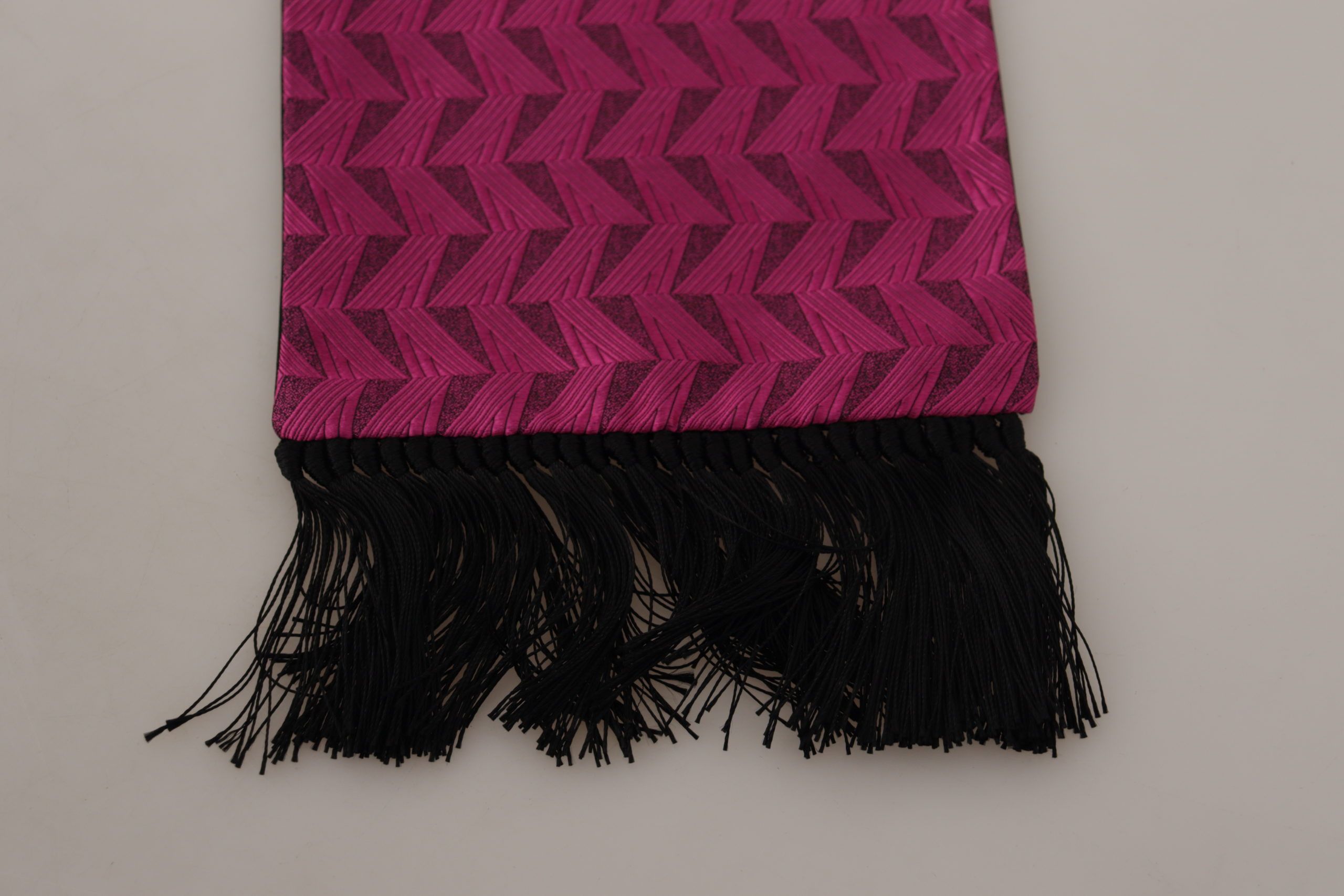 Dolce & Gabbana Elegant Magenta Silk Men's Scarf Men's Wrap Size ONE SIZE - 4 Thumbnail