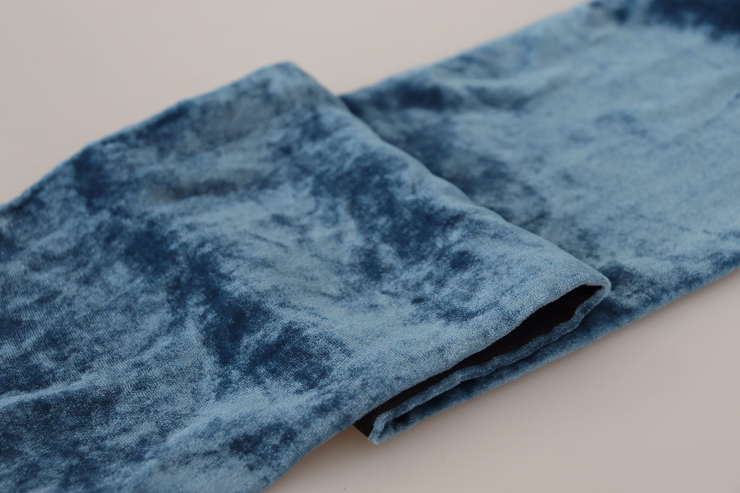 Dolce & Gabbana Elegant Silk Men's Scarf in Regal Men's Blue Size ONE SIZE - 5 Thumbnail