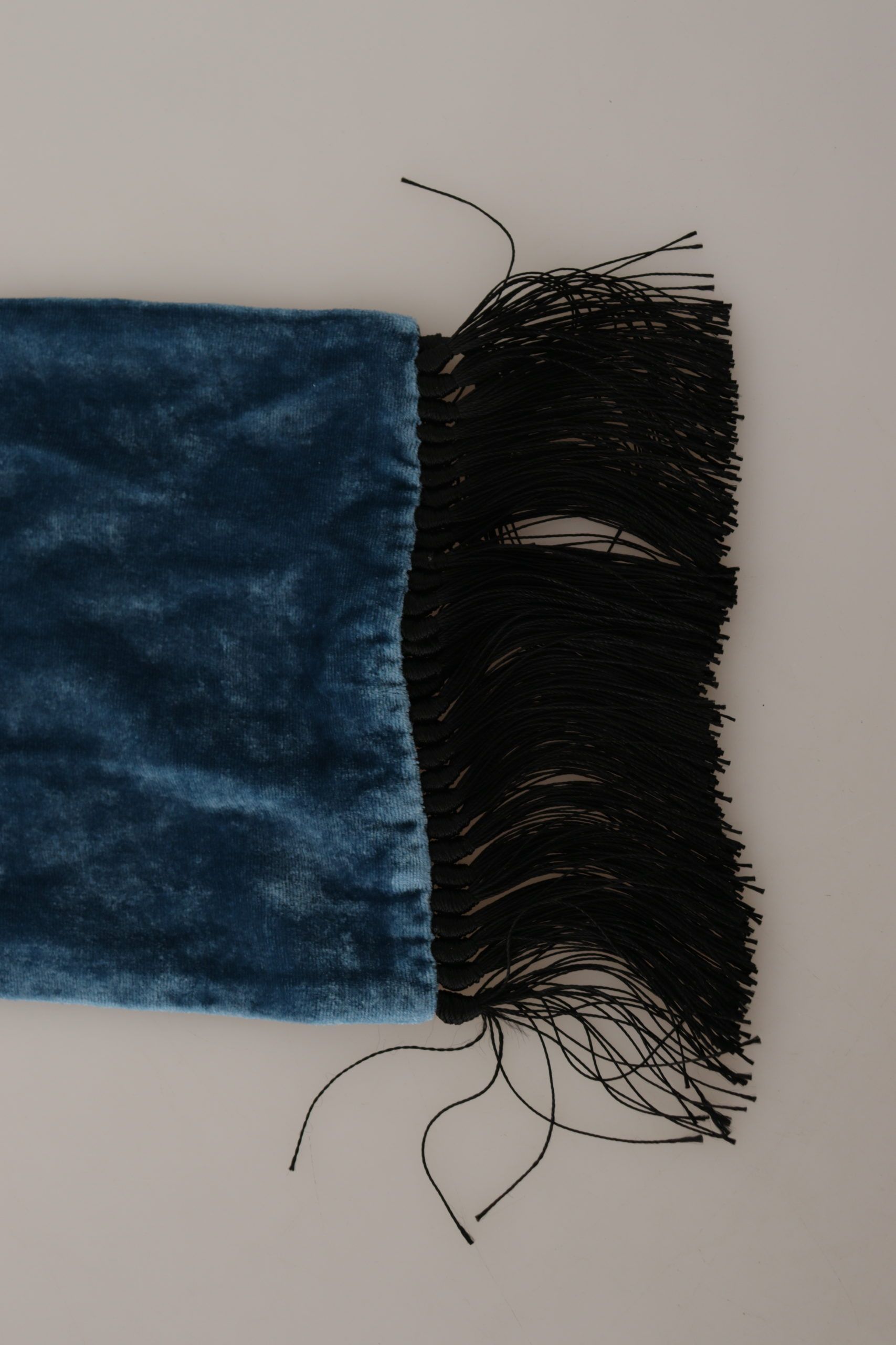 Dolce & Gabbana Elegant Silk Men's Scarf in Regal Men's Blue Size ONE SIZE - 4 Thumbnail