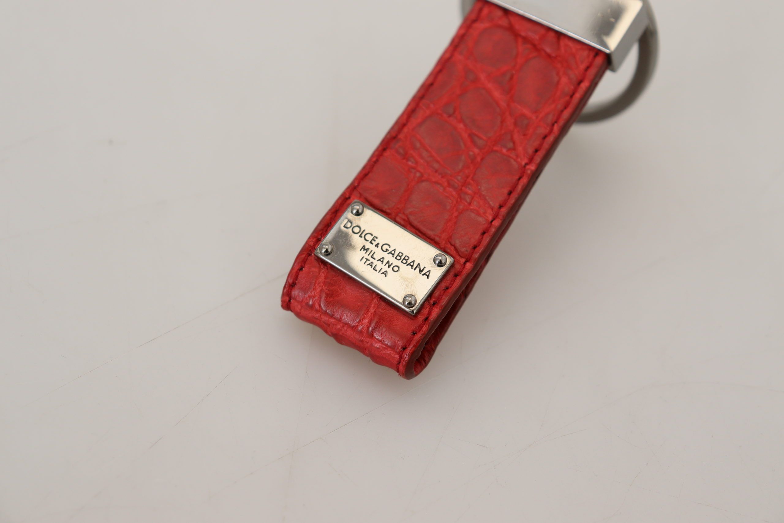Dolce & Gabbana Chic Red Leather Keychain & Charm Women's Accessory Size ONE SIZE - 3 Thumbnail