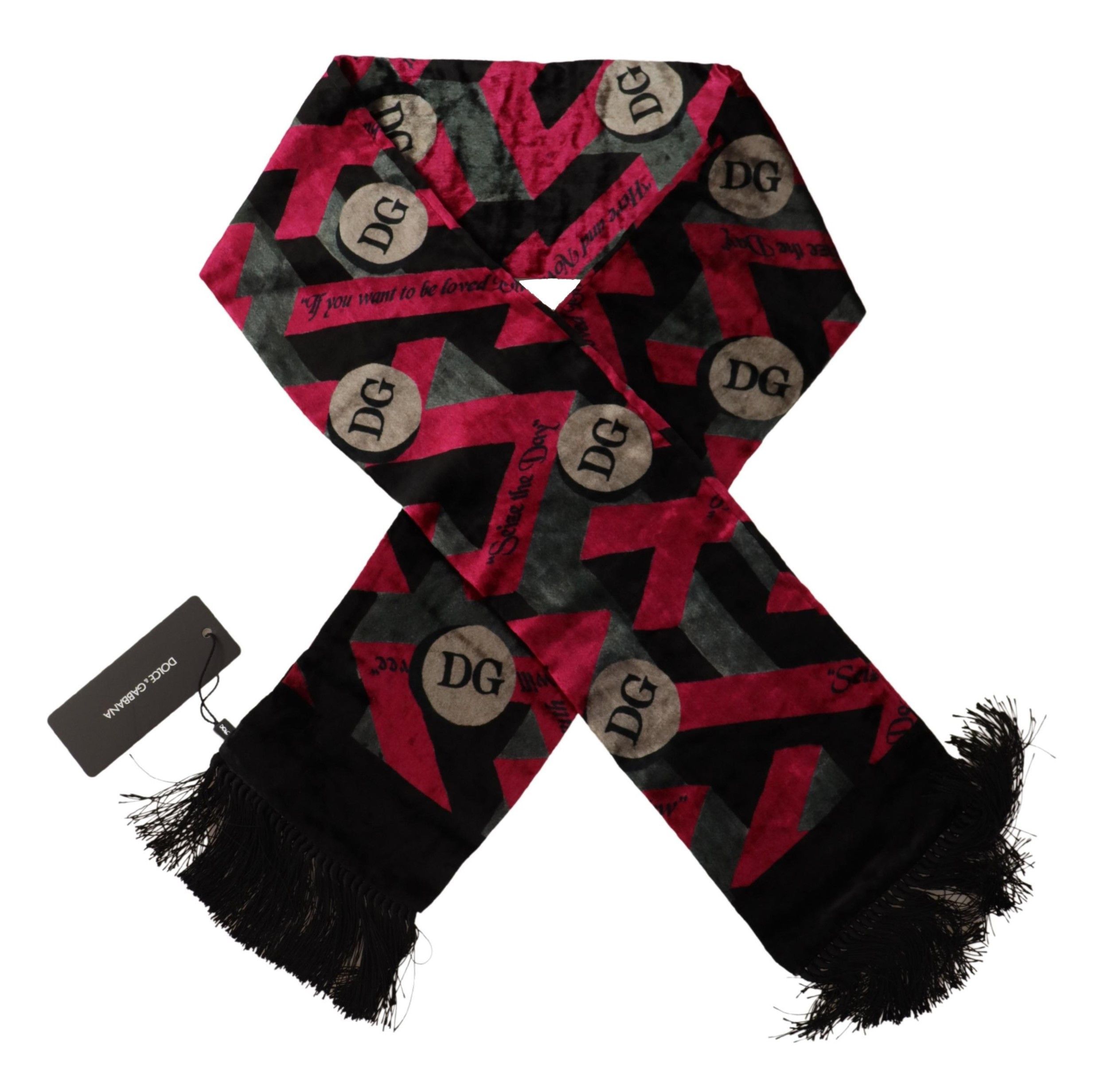 Dolce & Gabbana Elegant Multicolor Viscose Silk Men's Men's Scarf Size ONE SIZE - 3 Thumbnail