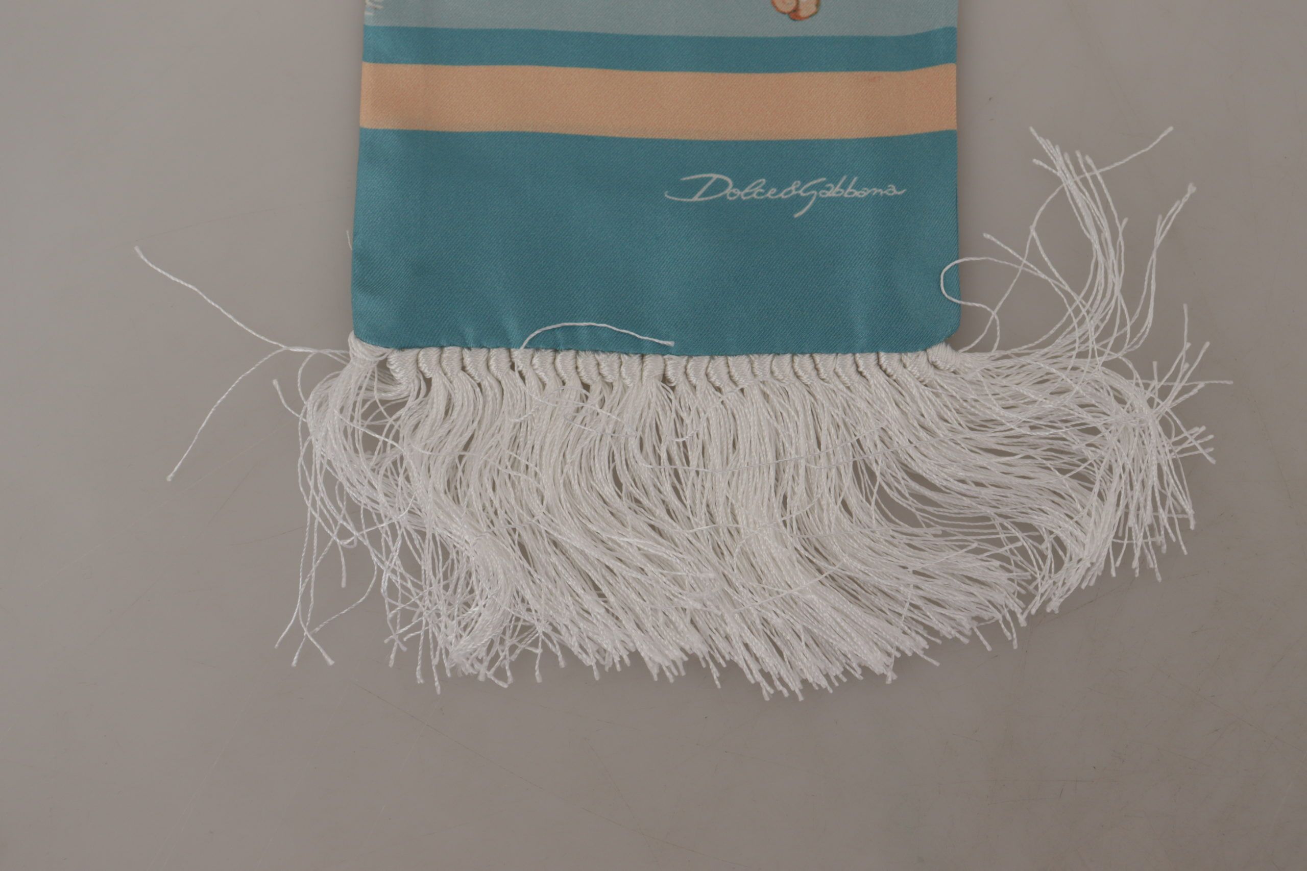 Dolce & Gabbana Elegant Silk Scarf with Shell Men's Motif Size ONE SIZE - 5 Thumbnail
