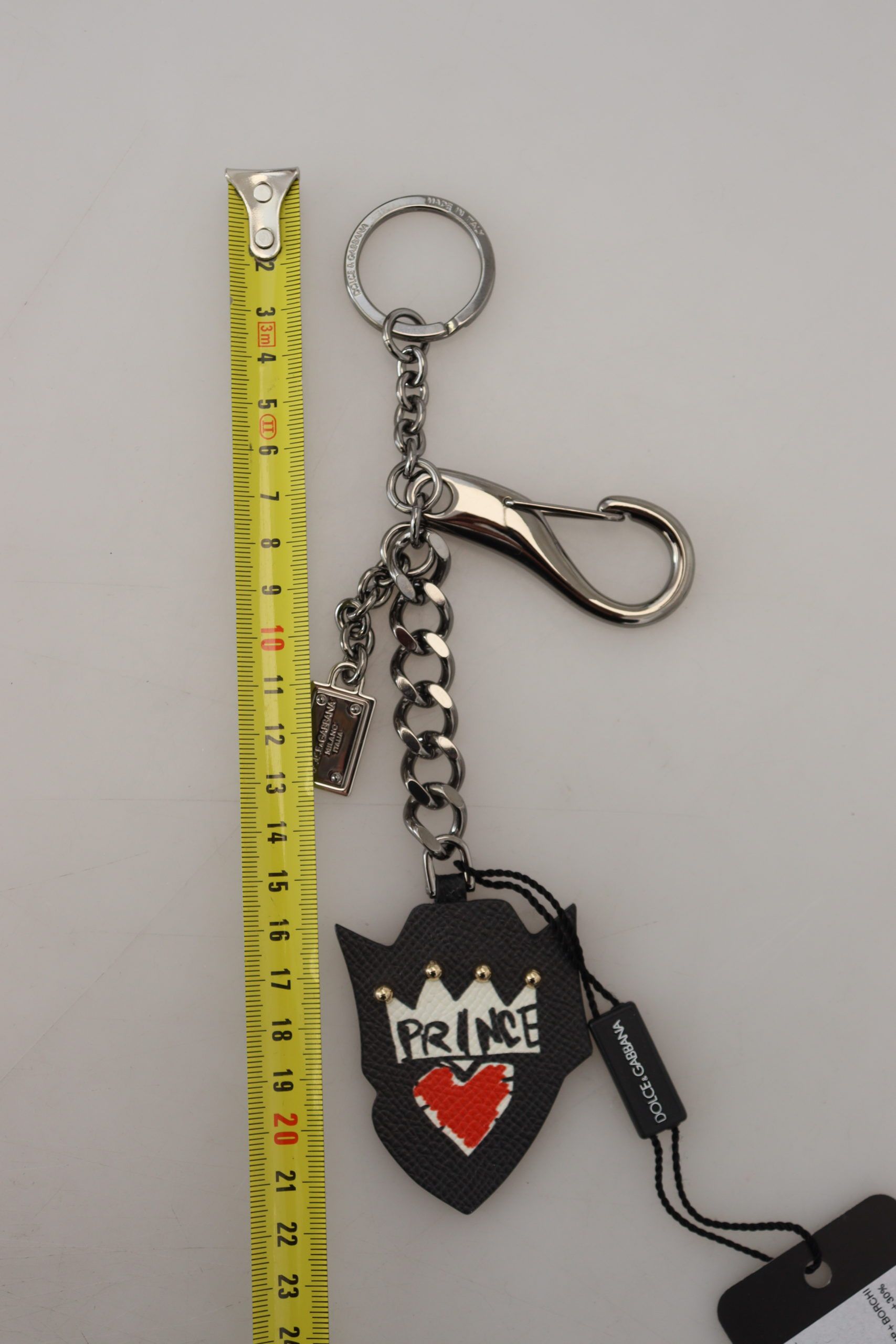 Dolce & Gabbana Elegant Silver and Black Designer Men's Keychain Size ONE SIZE - 3 Thumbnail