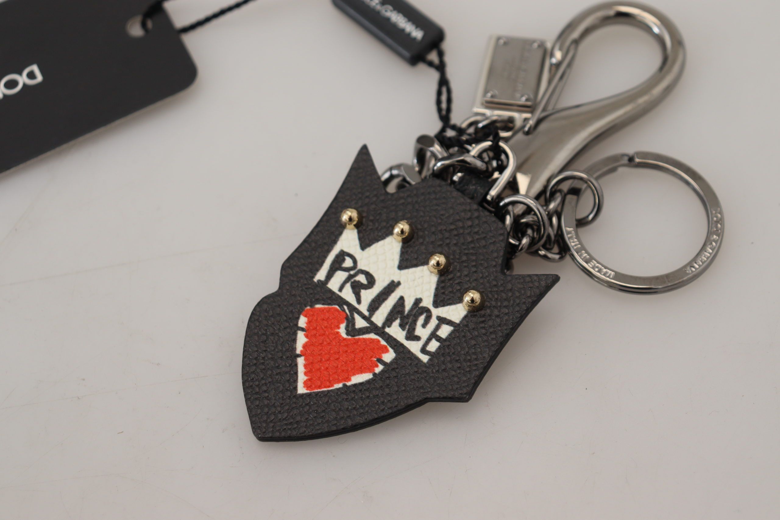 Dolce & Gabbana Elegant Silver and Black Designer Men's Keychain Size ONE SIZE - 5 Thumbnail