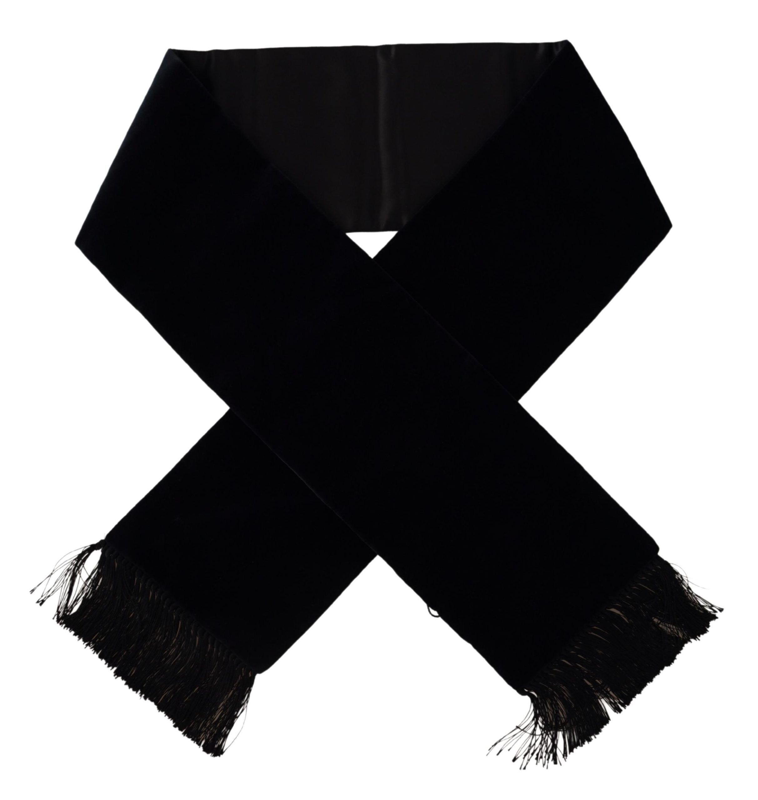 Dolce & Gabbana Elegant Dark Blue Cotton Silk Men's Men's Scarf Size ONE SIZE - 3 Thumbnail