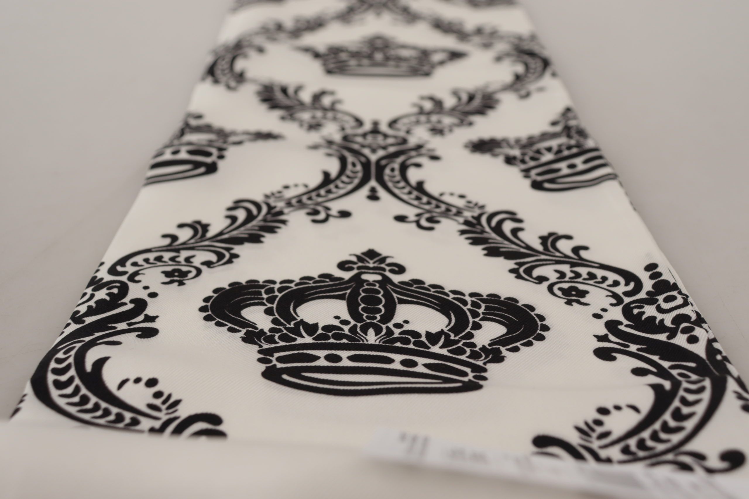 Dolce & Gabbana Royal Crown Printed Silk Men's Men's Scarf Size ONE SIZE - 5 Thumbnail