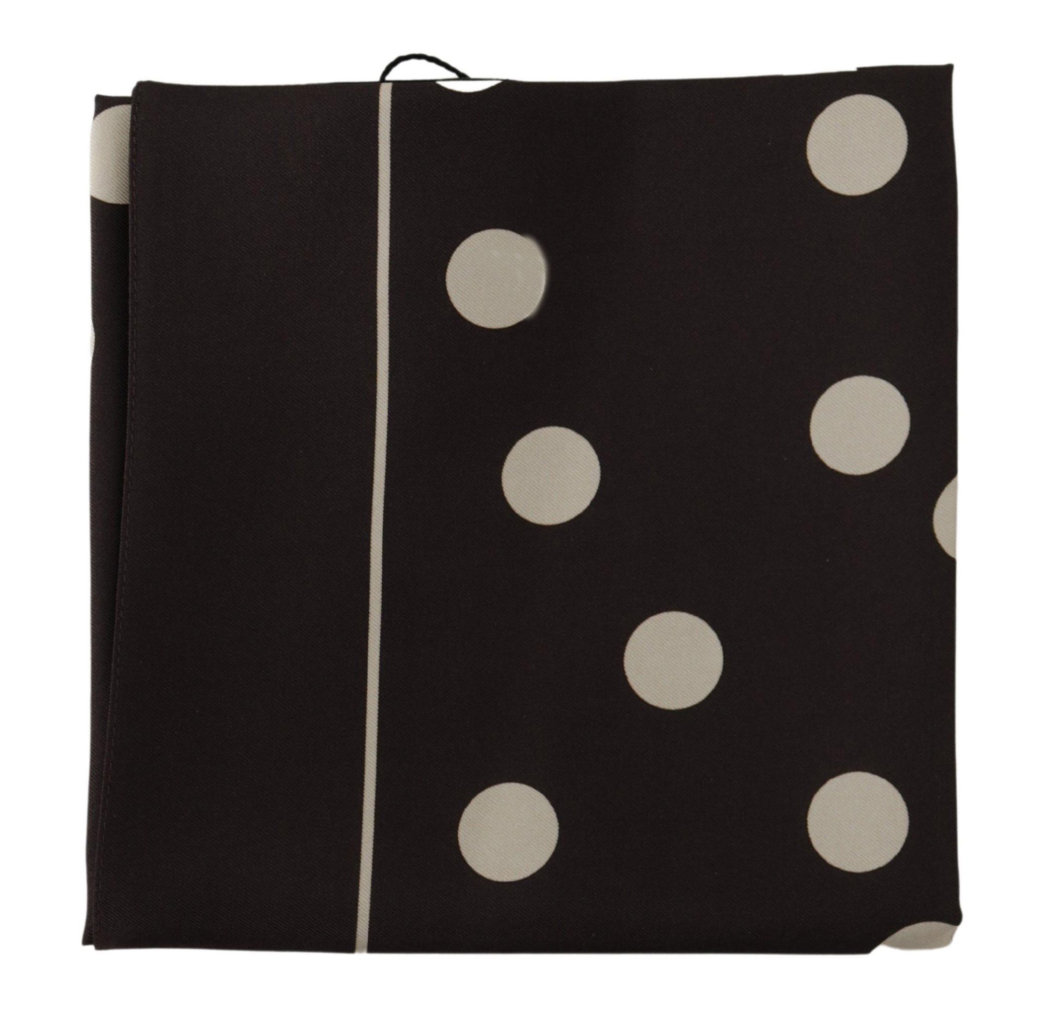 Dolce & Gabbana Elegant Silk Polka Dot Men's Men's Scarf Size ONE SIZE - 2 Thumbnail