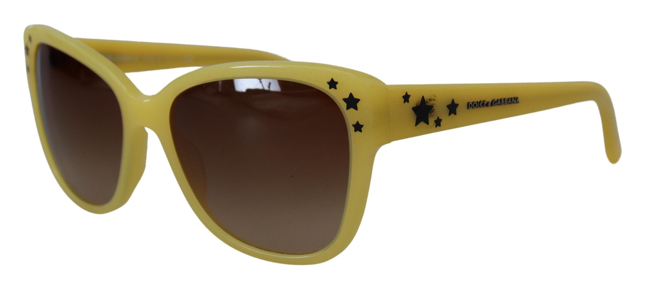 Dolce & Gabbana Chic Yellow Acetate Gradient Women's Sunglasses Size ONE SIZE - 2 Thumbnail