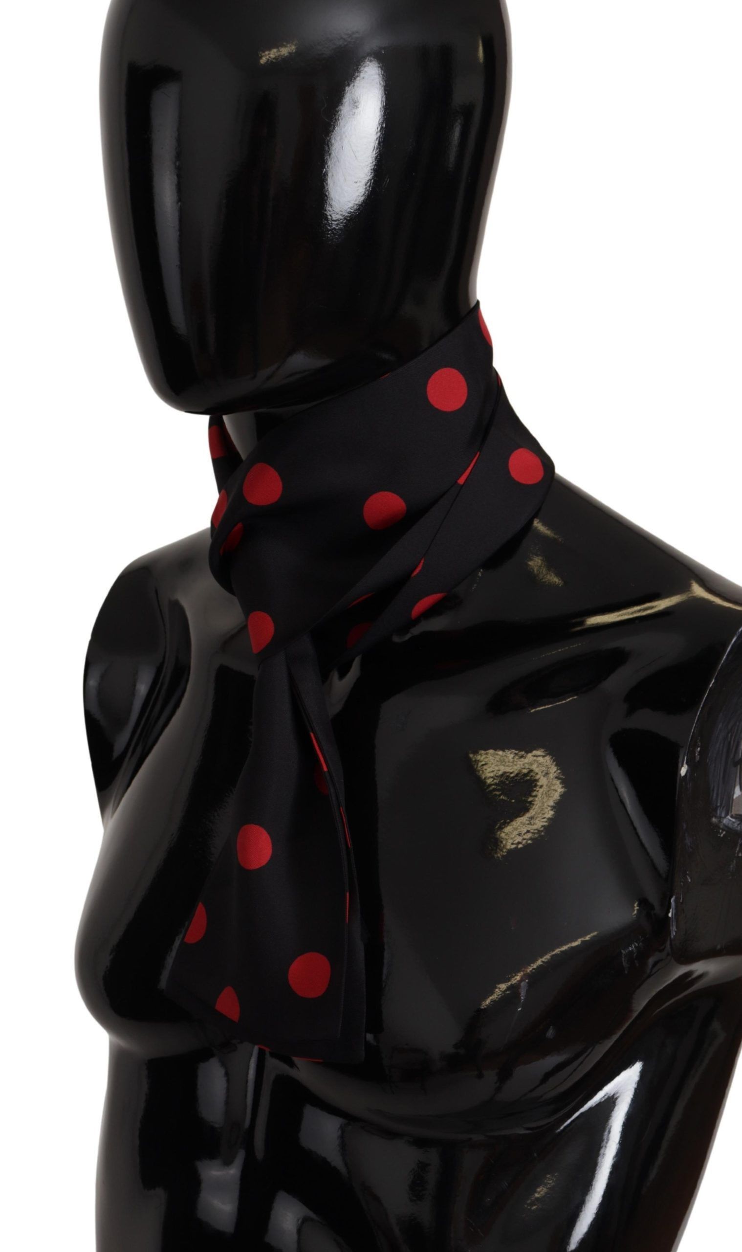 Dolce & Gabbana Elegant Silk Polka Dot Men's Men's Scarf Size ONE SIZE - 3 Thumbnail