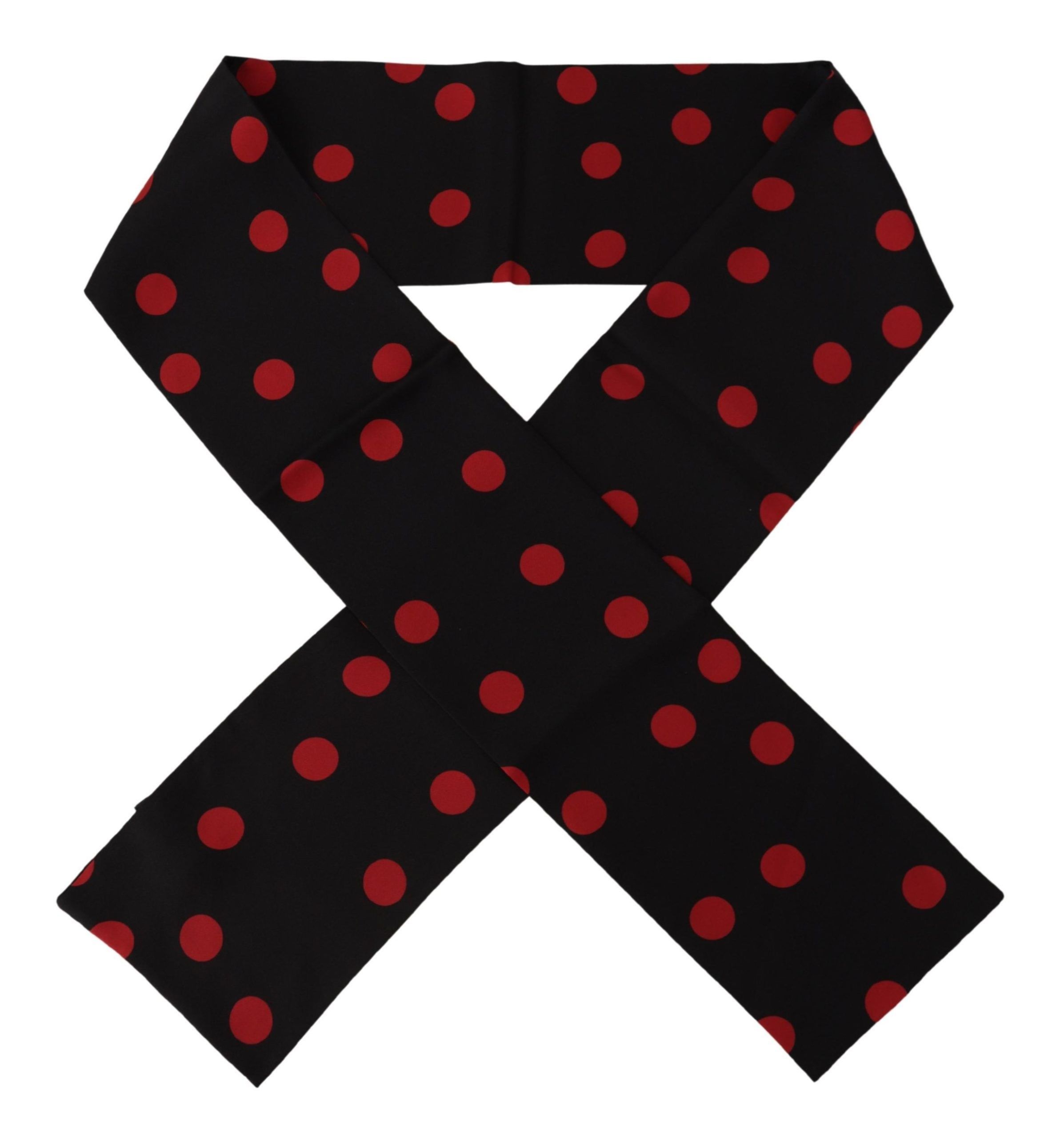 Dolce & Gabbana Elegant Silk Polka Dot Men's Men's Scarf Size ONE SIZE - 2 Thumbnail