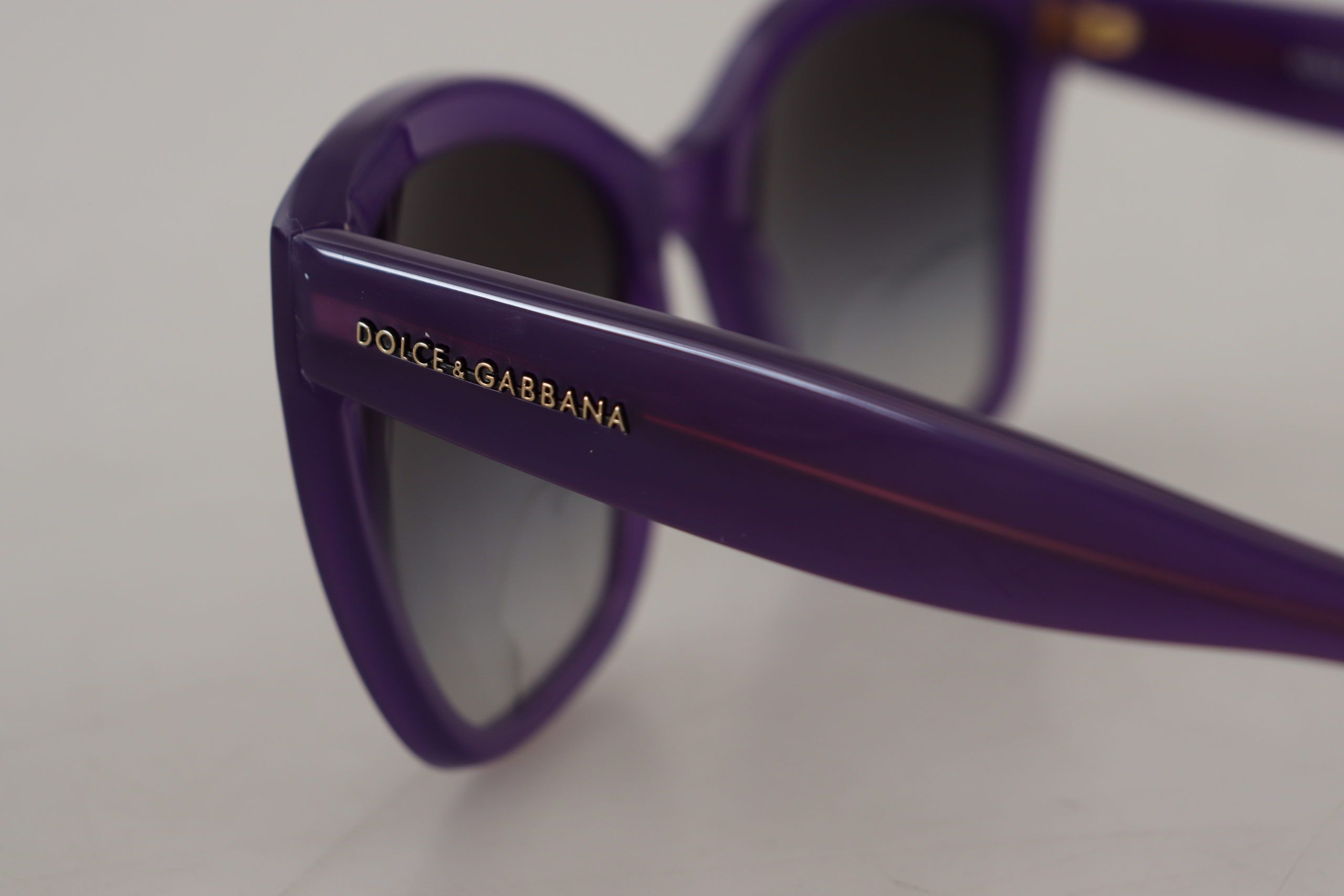 Dolce & Gabbana Elegant Purple Gradient Lens Women's Sunglasses Size ONE SIZE - 6 Thumbnail
