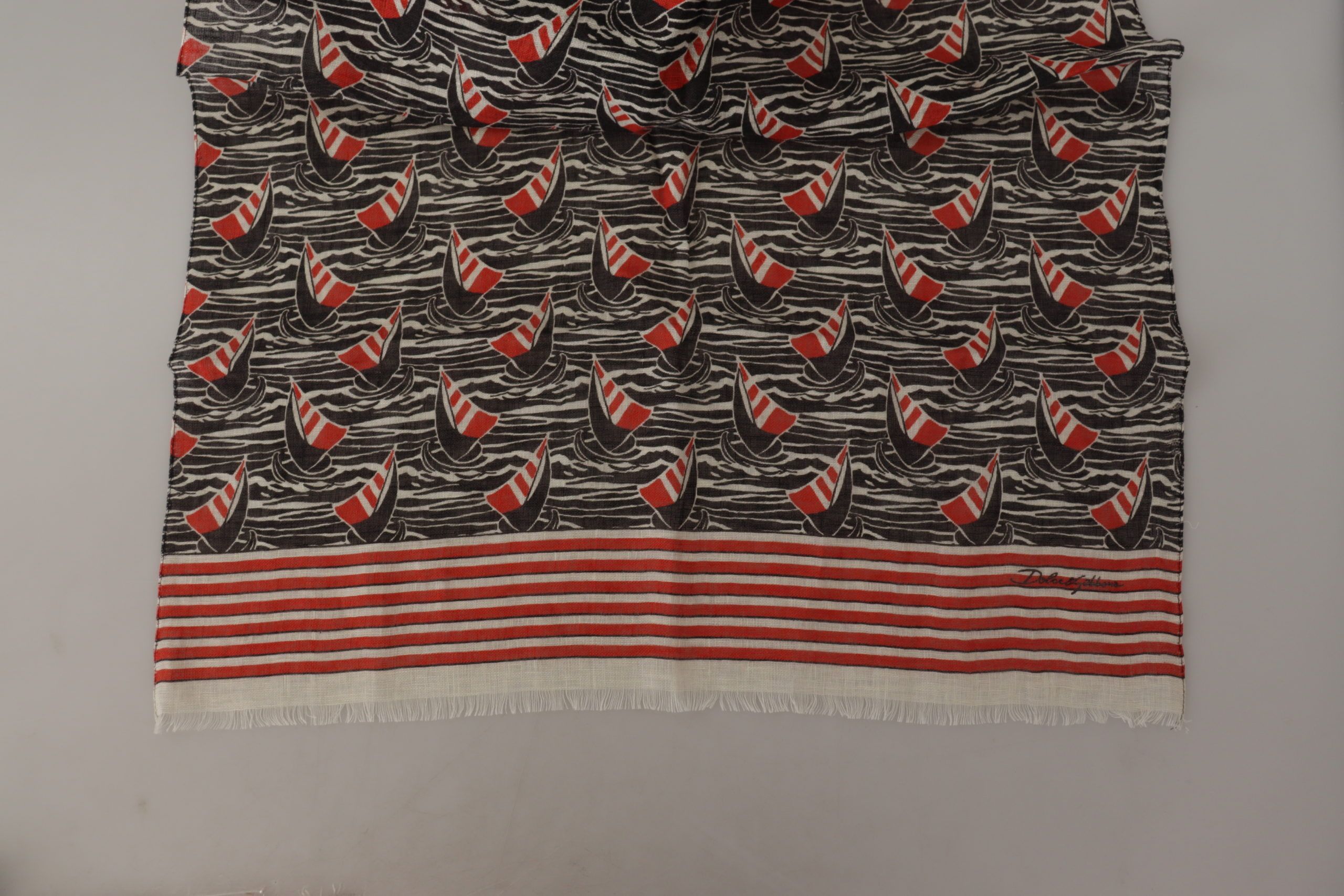 Dolce & Gabbana Elegant Striped Linen Men's Men's Scarf Size ONE SIZE - 5 Thumbnail