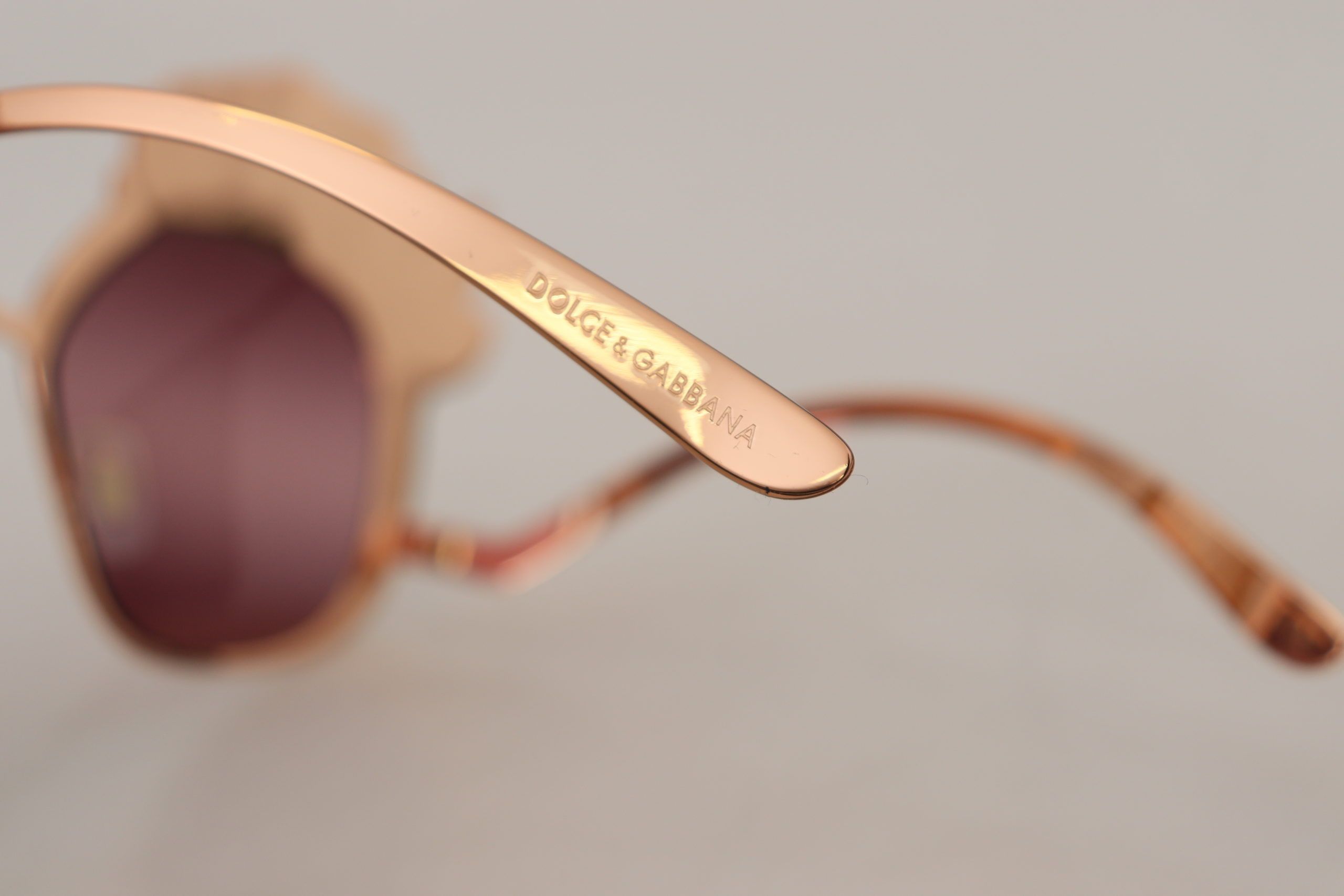 Dolce & Gabbana Chic Rose Sequin Embroidered Women's Sunglasses Size ONE SIZE - 6 Thumbnail