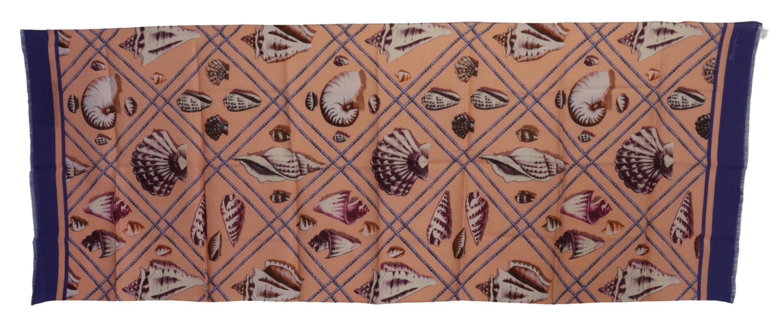 Dolce & Gabbana Multicolor Seashell Linen Scarf for Men's Men Size ONE SIZE - 4 Thumbnail