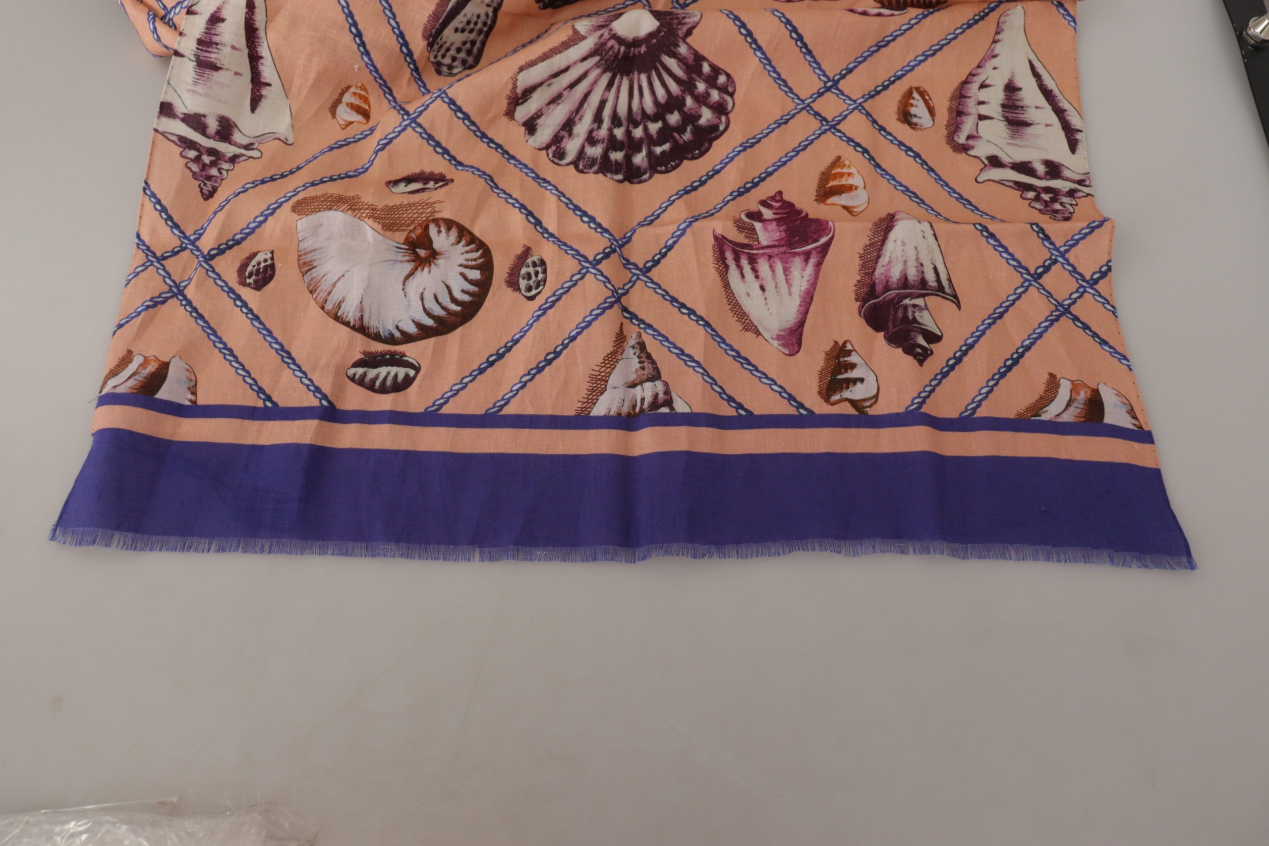 Dolce & Gabbana Multicolor Seashell Linen Scarf for Men's Men Size ONE SIZE - 5 Thumbnail
