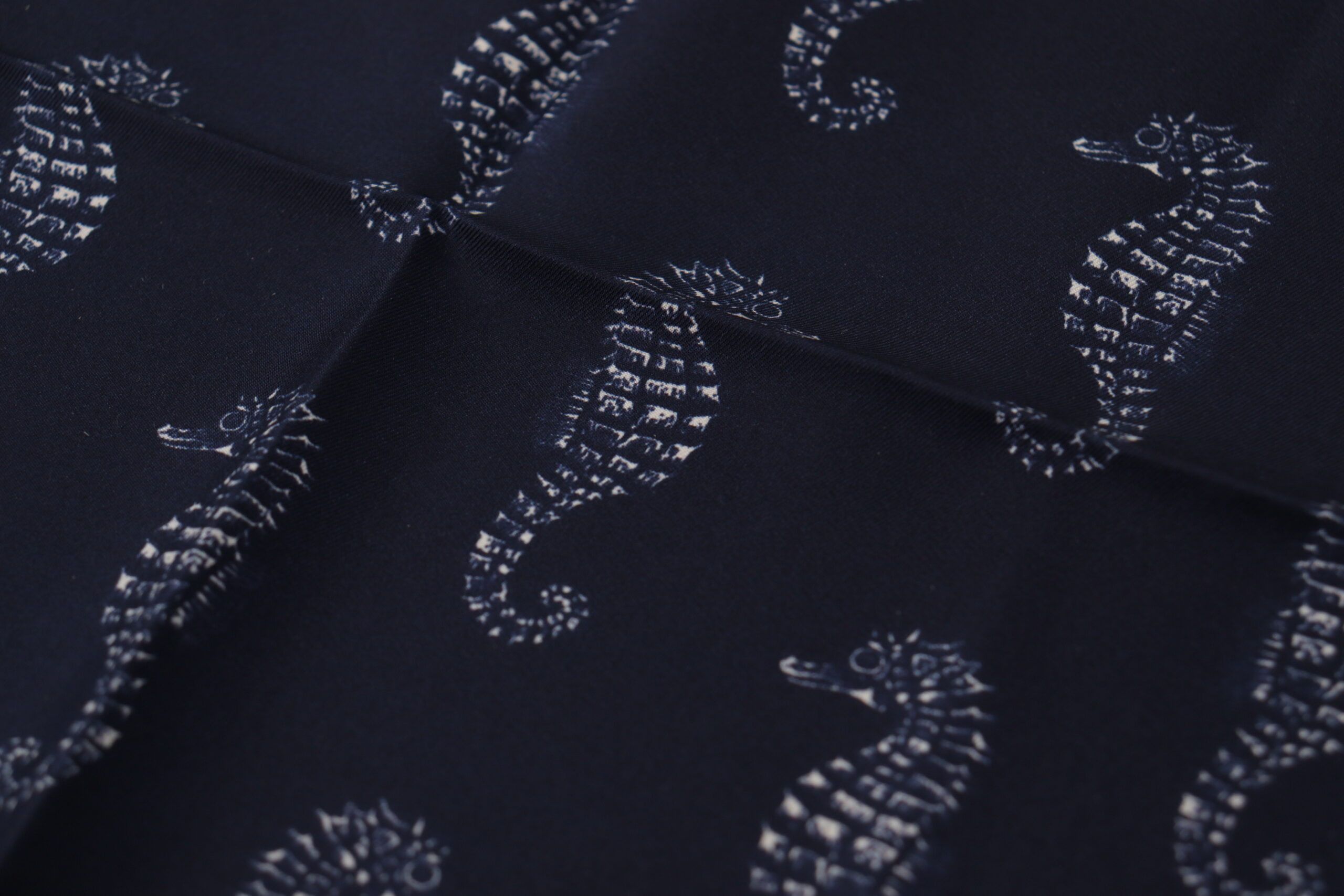 Dolce & Gabbana Elegant Blue Seahorse Silk Men's Men's Scarf Size ONE SIZE - 3 Thumbnail