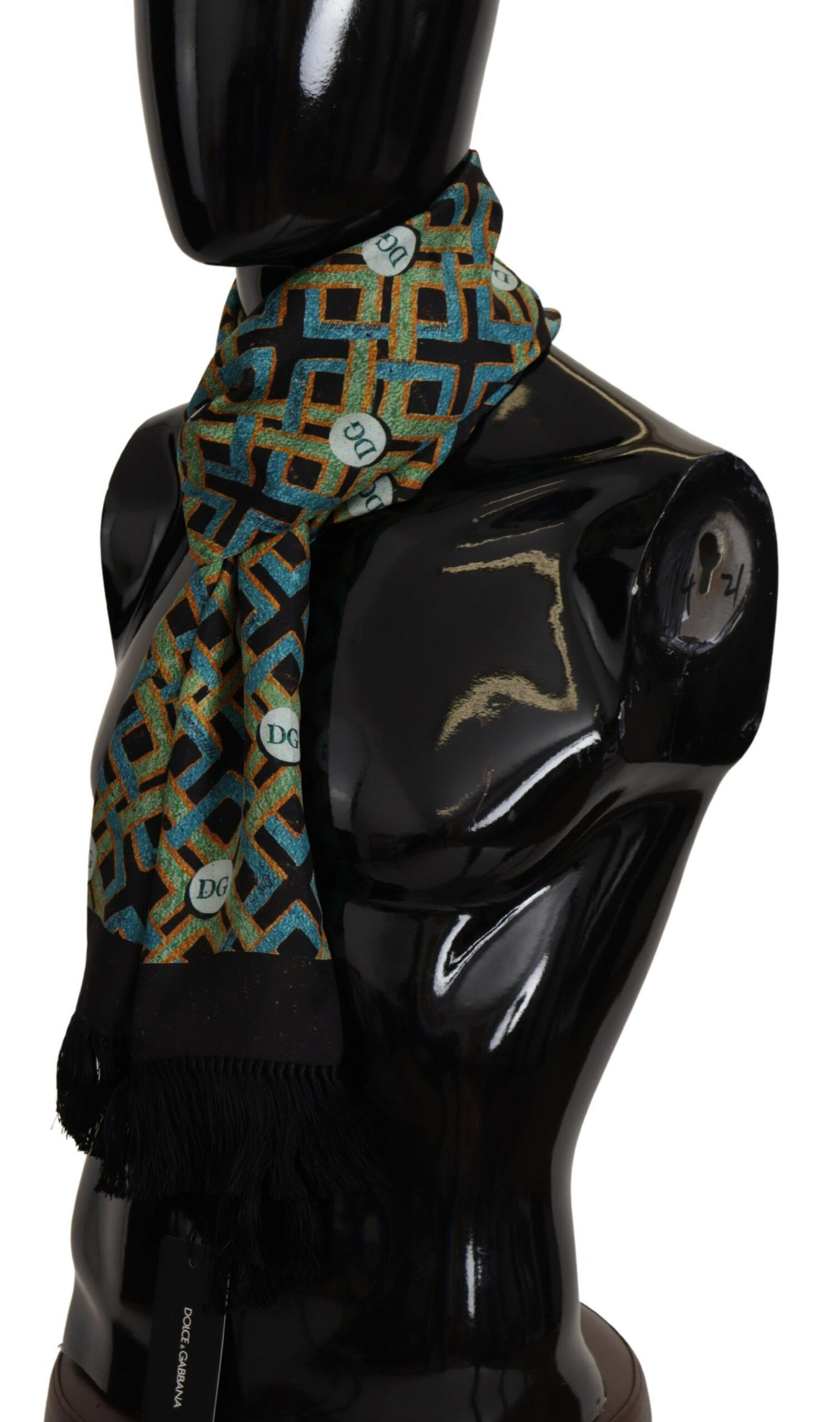 Dolce & Gabbana Elegant Multicolor Silk Men's Men's Scarf Size ONE SIZE - 2 Thumbnail