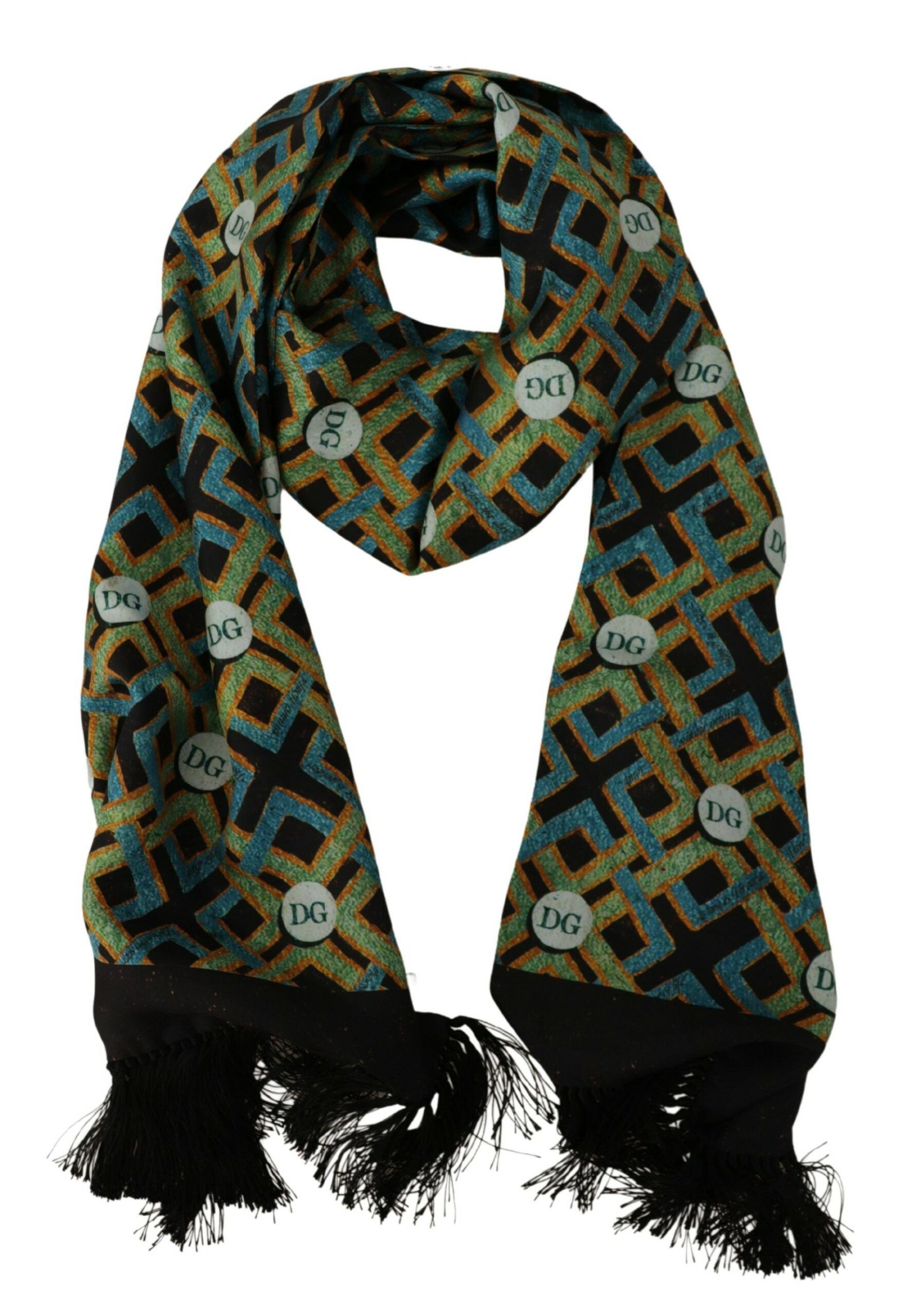 Dolce & Gabbana Elegant Multicolor Silk Men's Men's Scarf Size ONE SIZE - 3 Thumbnail