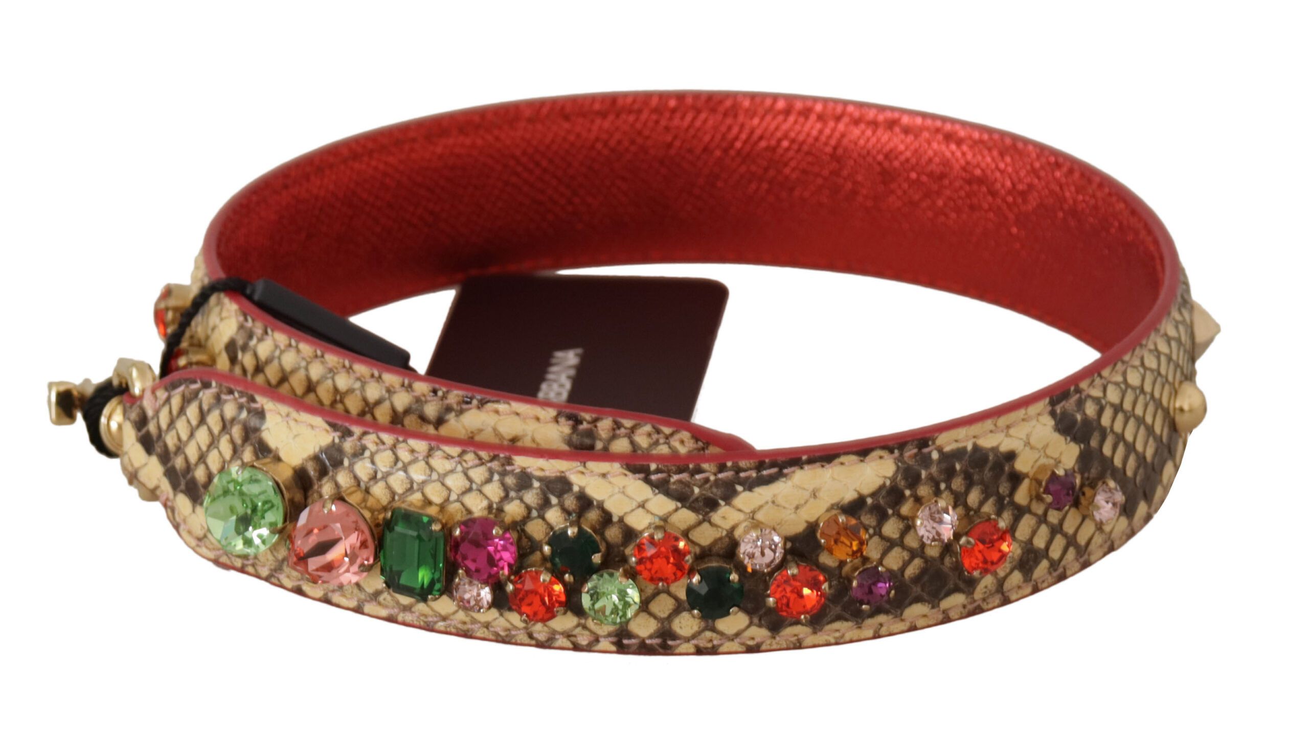 Dolce & Gabbana Elegant Beige Python Leather Bag Women's Strap Size ONE SIZE - 2 Thumbnail