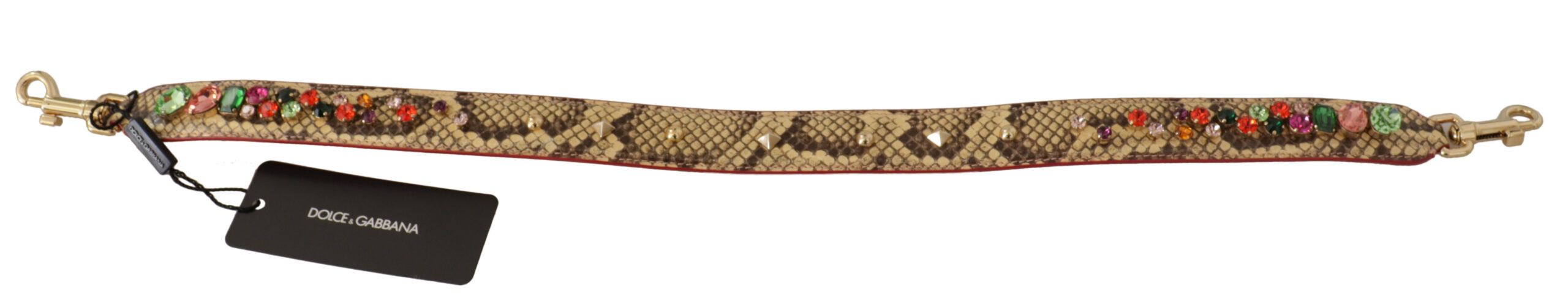 Dolce & Gabbana Elegant Beige Python Leather Bag Women's Strap Size ONE SIZE - 4 Thumbnail