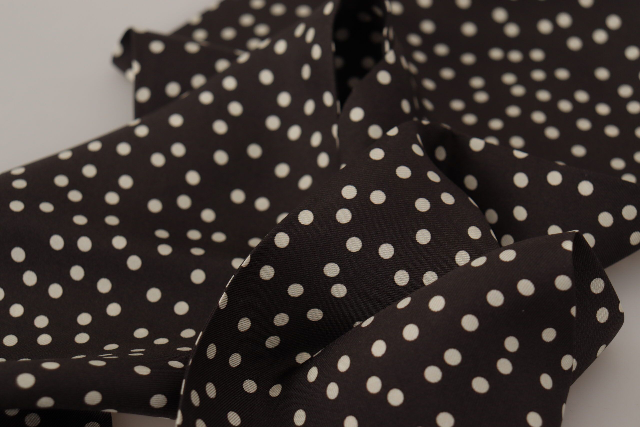 Dolce & Gabbana Elegant Silk Polka Dot Men's Men's Scarf Size ONE SIZE - 5 Thumbnail