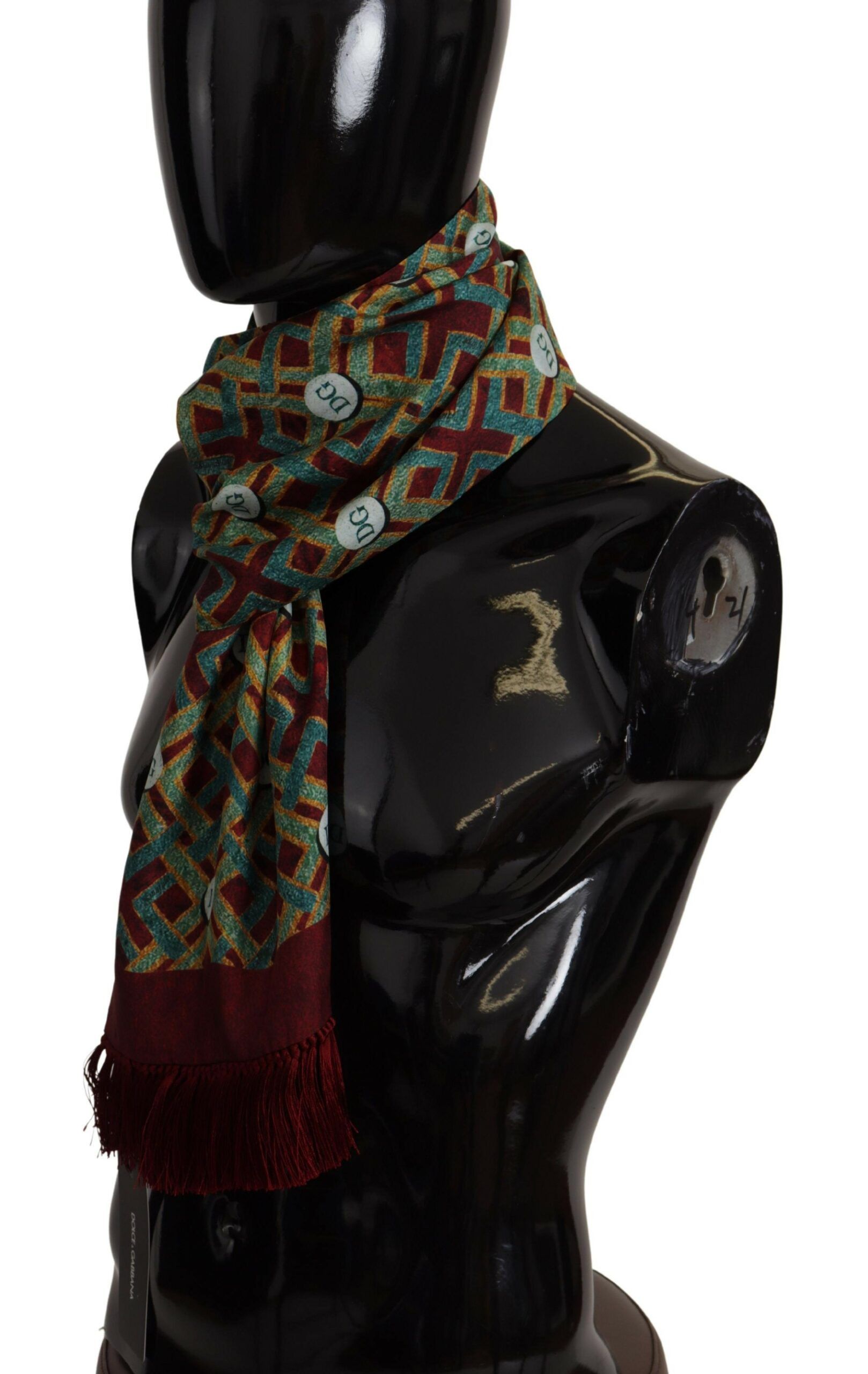 Dolce & Gabbana Elegant Multicolor Silk Men's Scarf Men's Wrap Size ONE SIZE - 2 Thumbnail