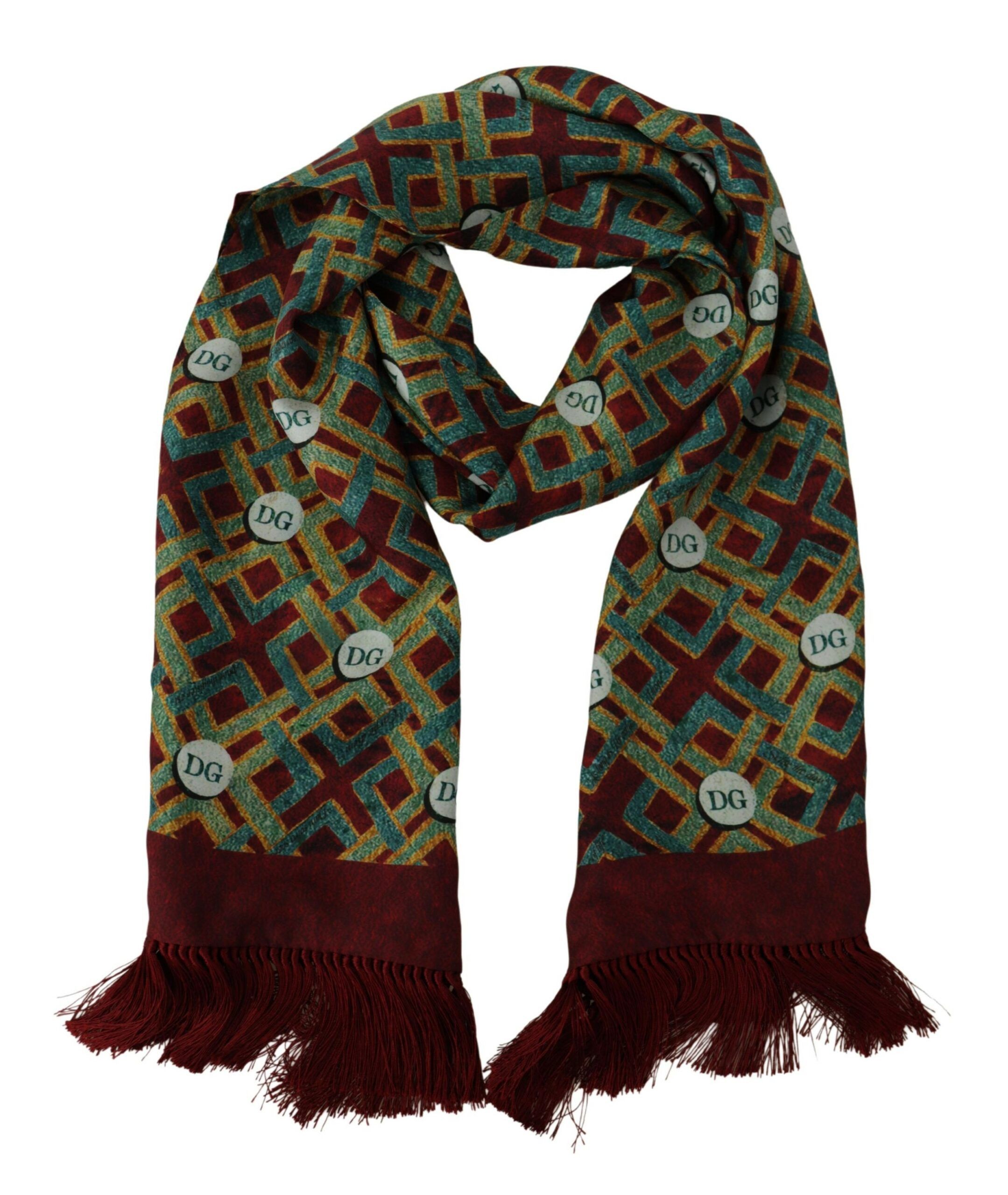 Dolce & Gabbana Elegant Multicolor Silk Men's Scarf Men's Wrap Size ONE SIZE - 3 Thumbnail