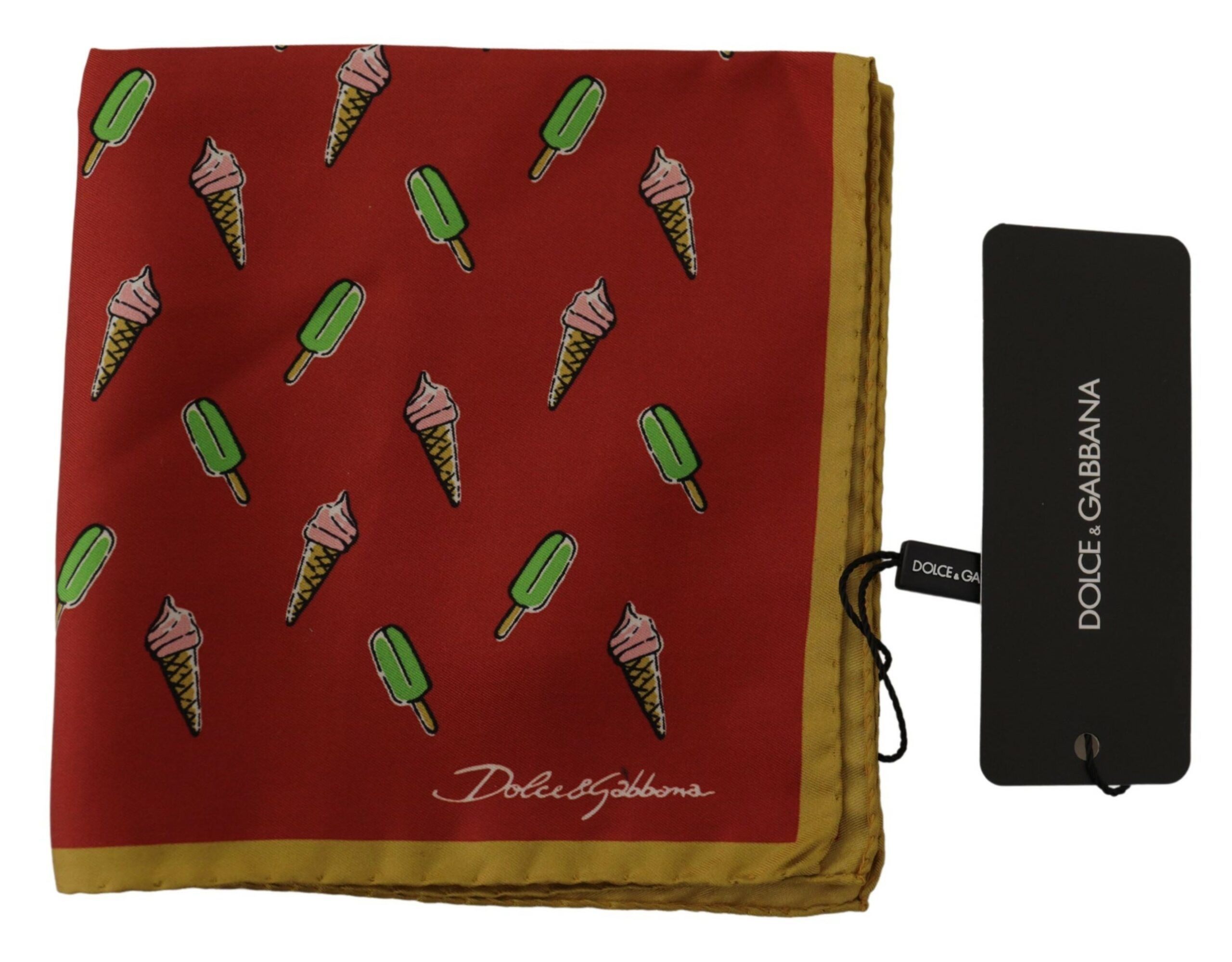 Dolce & Gabbana Elegant Multicolor Silk Men's Square Men's Scarf Size ONE SIZE - 2 Thumbnail