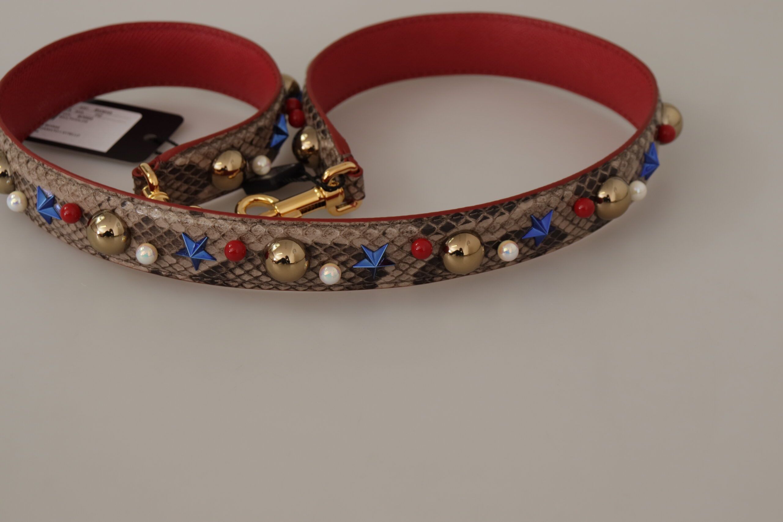 Dolce & Gabbana Elegant Python Leather Shoulder Women's Strap Size ONE SIZE - 6 Thumbnail