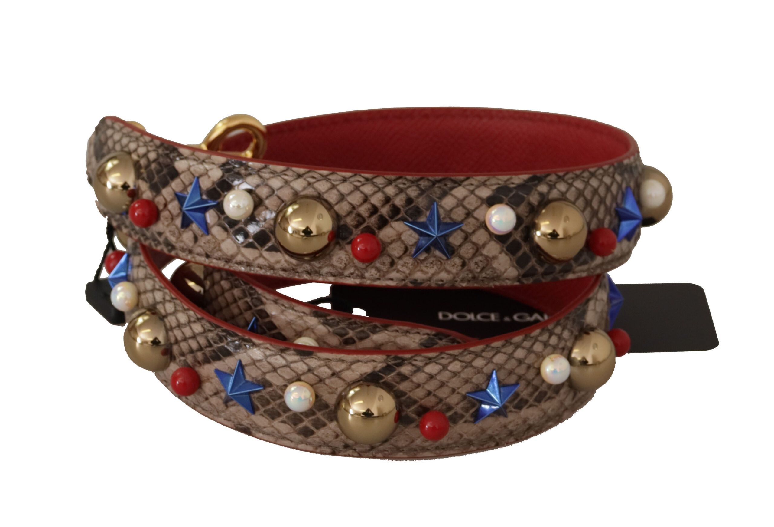 Dolce & Gabbana Elegant Python Leather Shoulder Women's Strap Size ONE SIZE - 2 Thumbnail