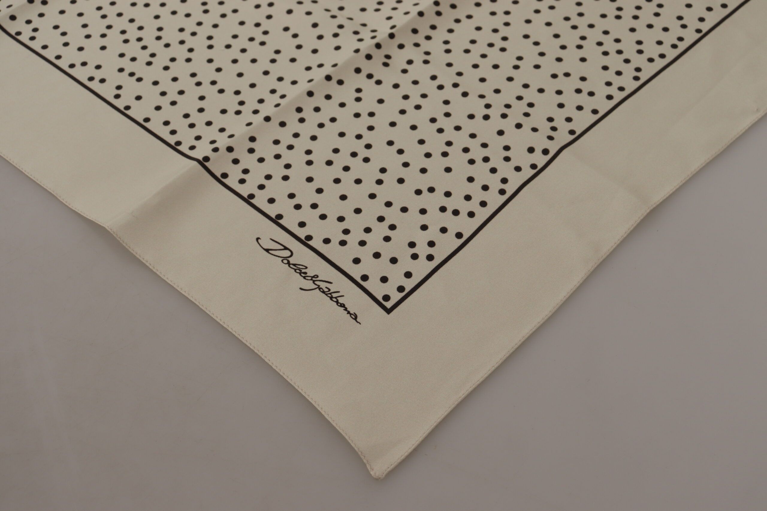 Dolce & Gabbana Elegant Silk Polka Dot Men's Men's Scarf Size ONE SIZE - 2 Thumbnail