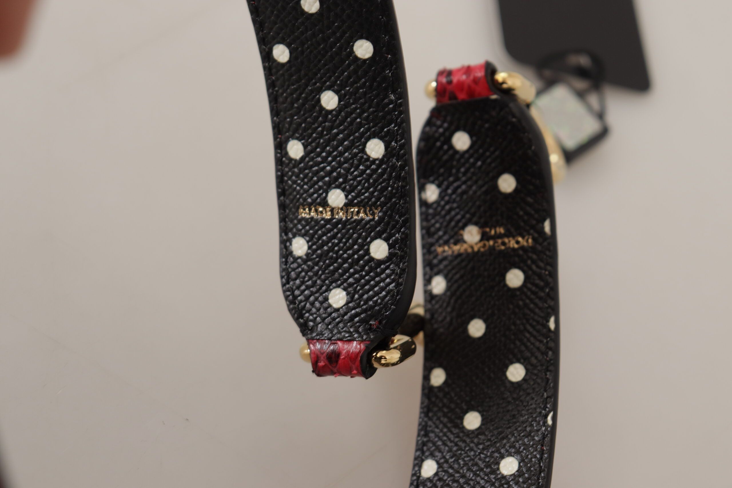 Dolce & Gabbana Elegant Red Python Leather Shoulder Women's Strap Size ONE SIZE - 4 Thumbnail