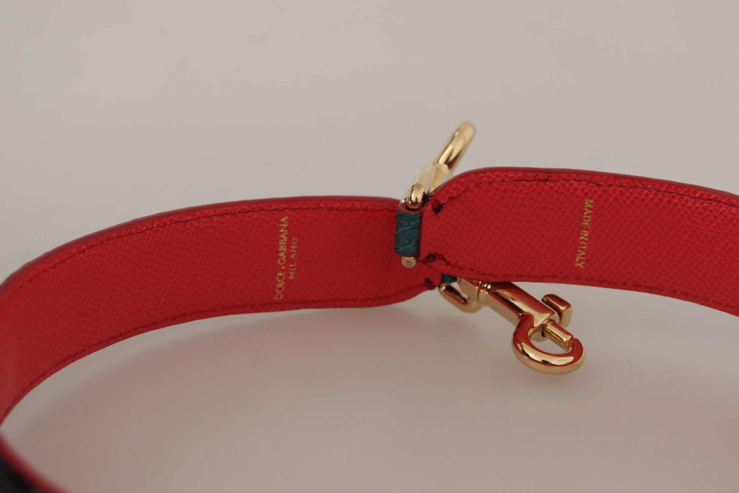 Dolce & Gabbana Emerald Green Leather Shoulder Women's Strap Size ONE SIZE - 2 Thumbnail