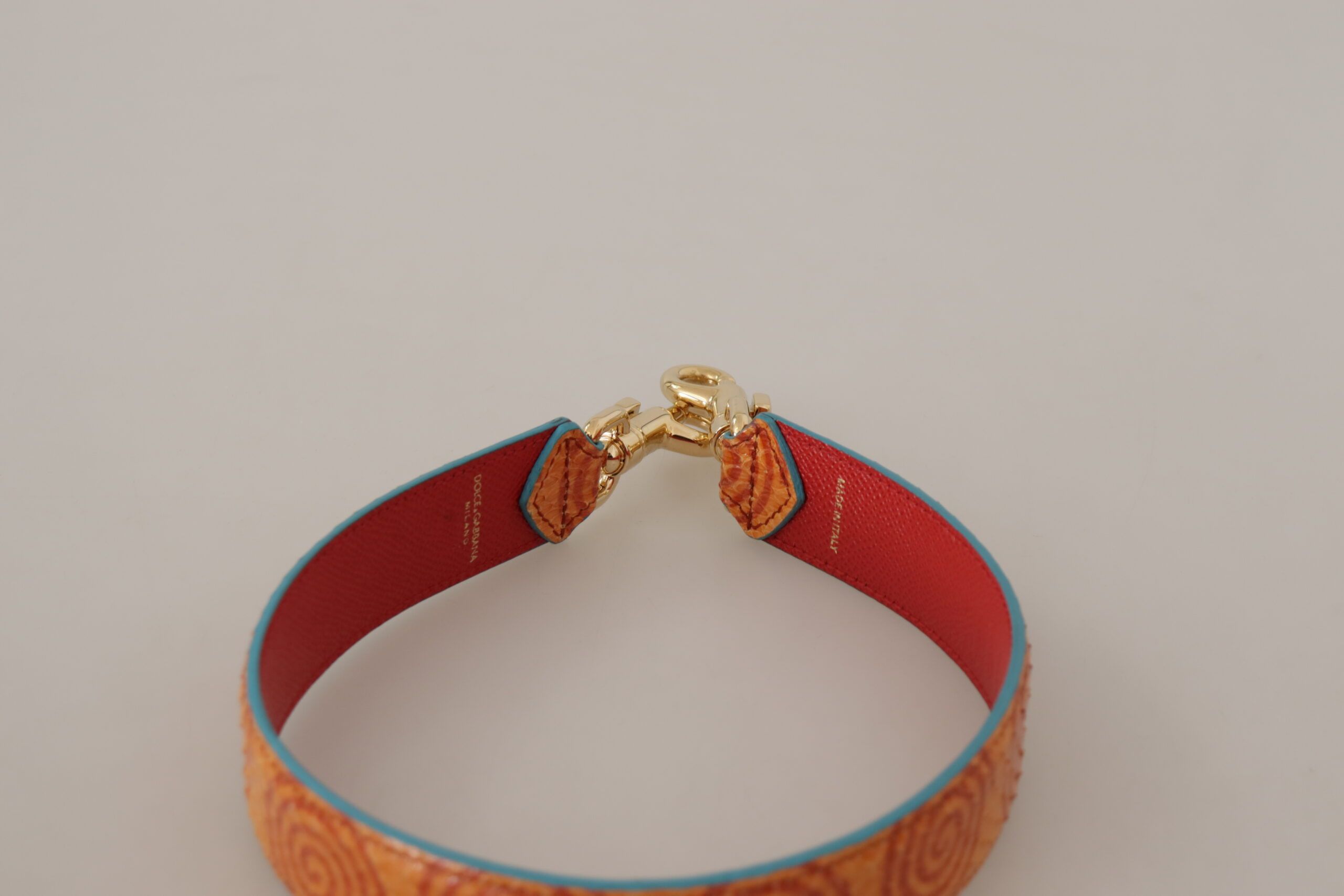 Dolce & Gabbana Chic Orange Leather Shoulder Strap Women's Accessory Size ONE SIZE - 2 Thumbnail