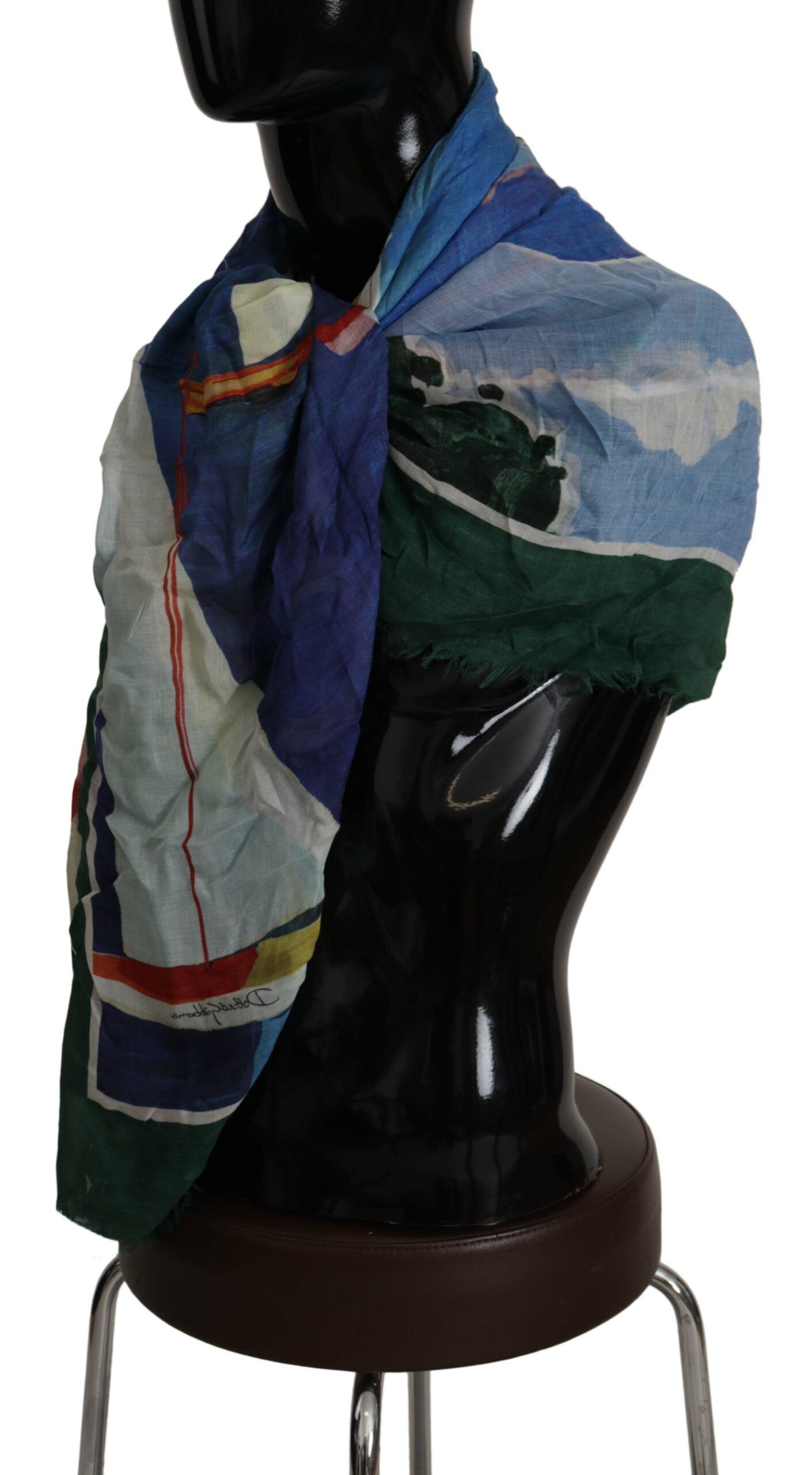 Dolce & Gabbana Elegant Multicolor Silk Blend Square Women's Scarf Size ONE SIZE - 2 Thumbnail