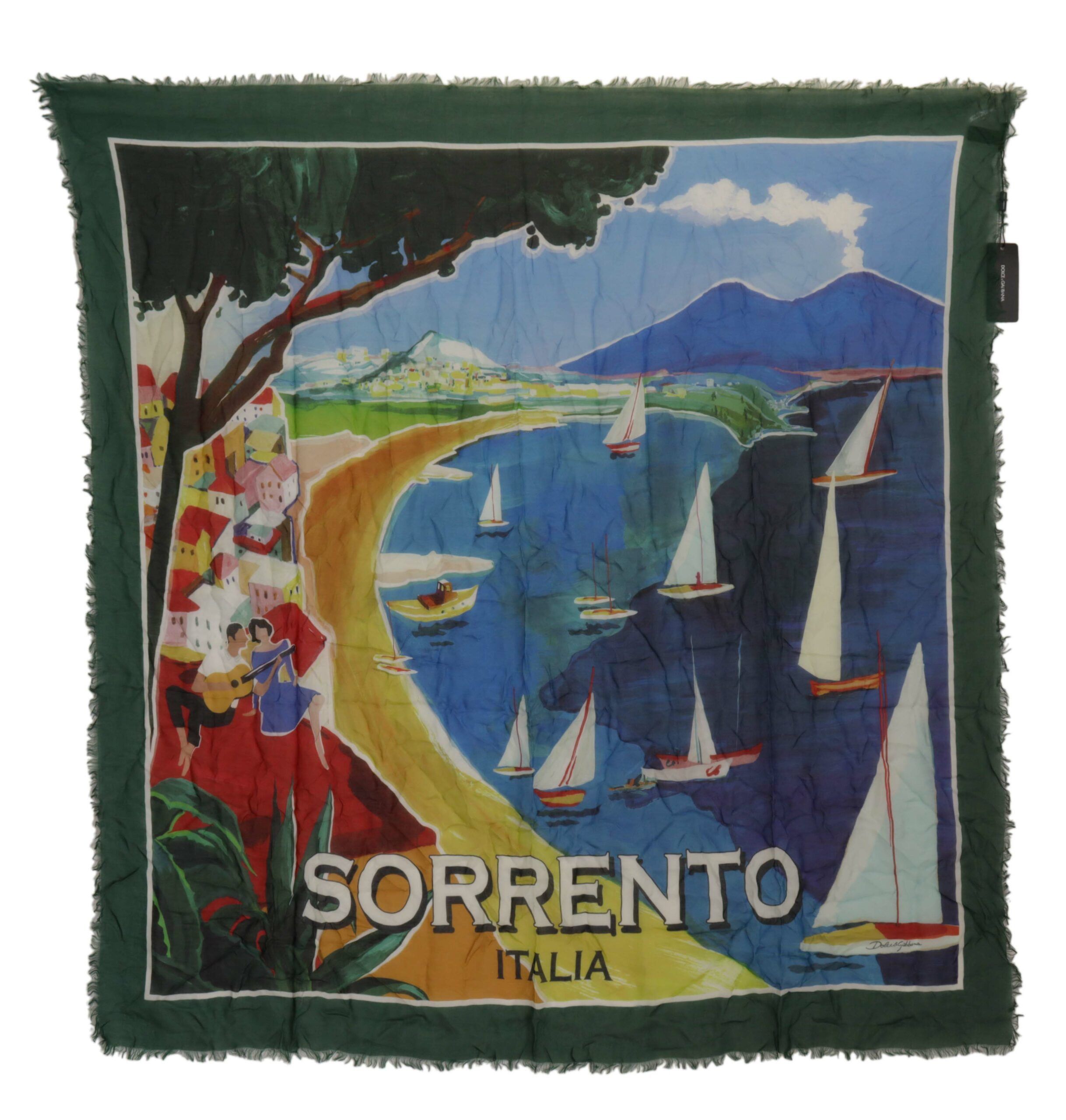 Dolce & Gabbana Elegant Multicolor Silk Blend Square Women's Scarf Size ONE SIZE - 4 Thumbnail