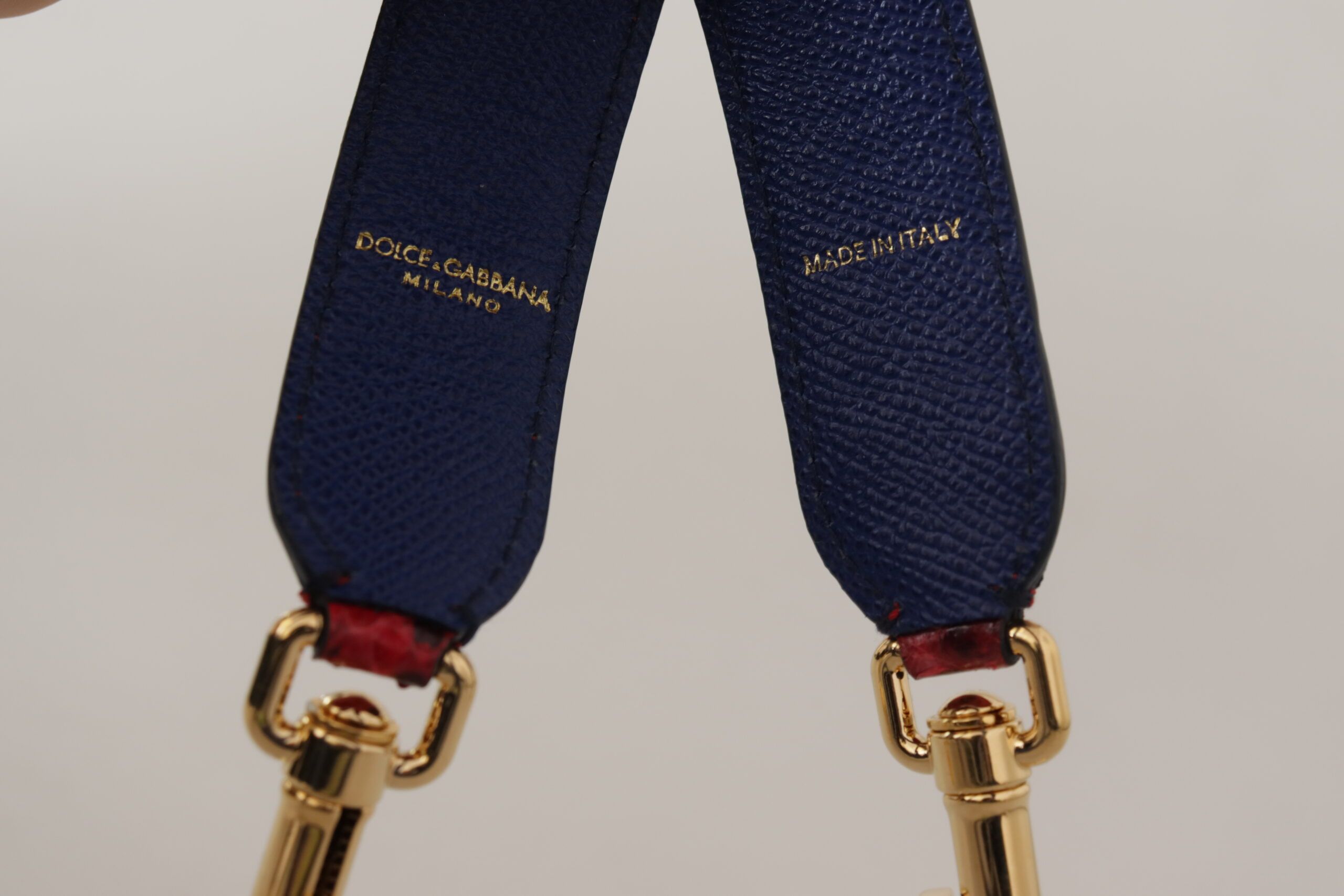 Dolce & Gabbana Chic Red Python Leather Shoulder Women's Strap Size ONE SIZE - 3 Thumbnail