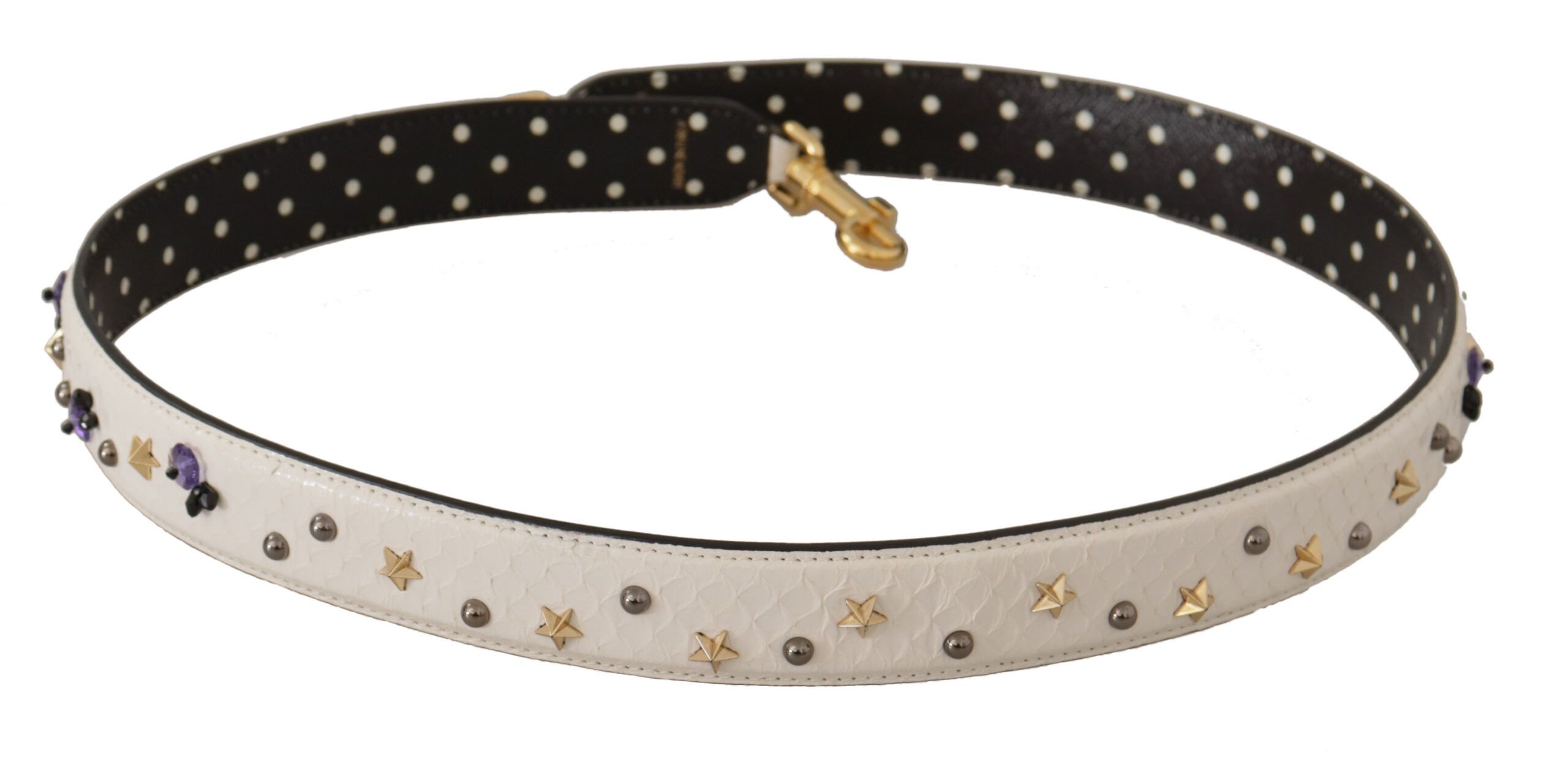 Dolce & Gabbana Elegant White Leather Shoulder Strap Women's Accessory Size ONE SIZE - 4 Thumbnail
