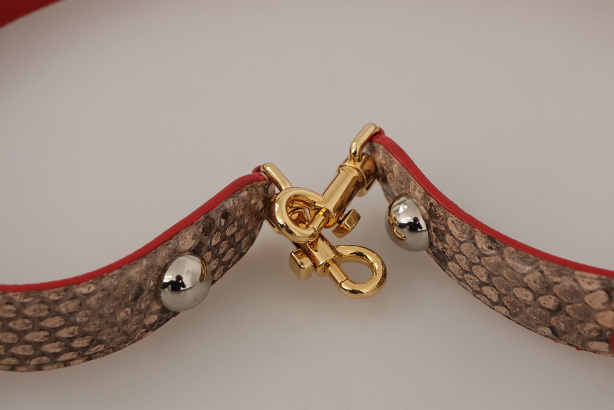 Dolce & Gabbana Chic Brown Python Leather Bag Women's Strap Size ONE SIZE - 5 Thumbnail
