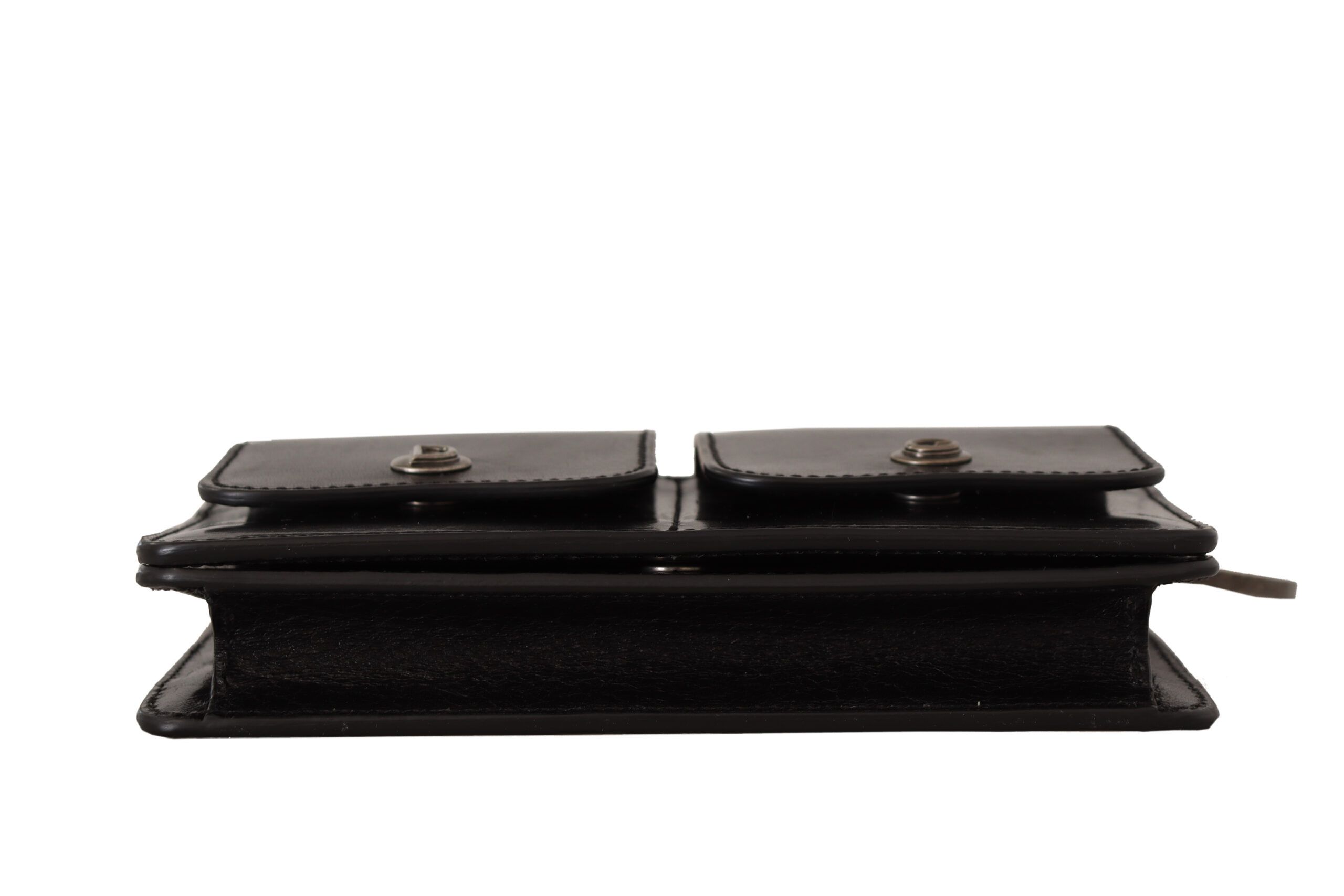 Dolce & Gabbana Elegant Mini Leather Wallet in Timeless Men's Black Size ONE SIZE - 4 Thumbnail